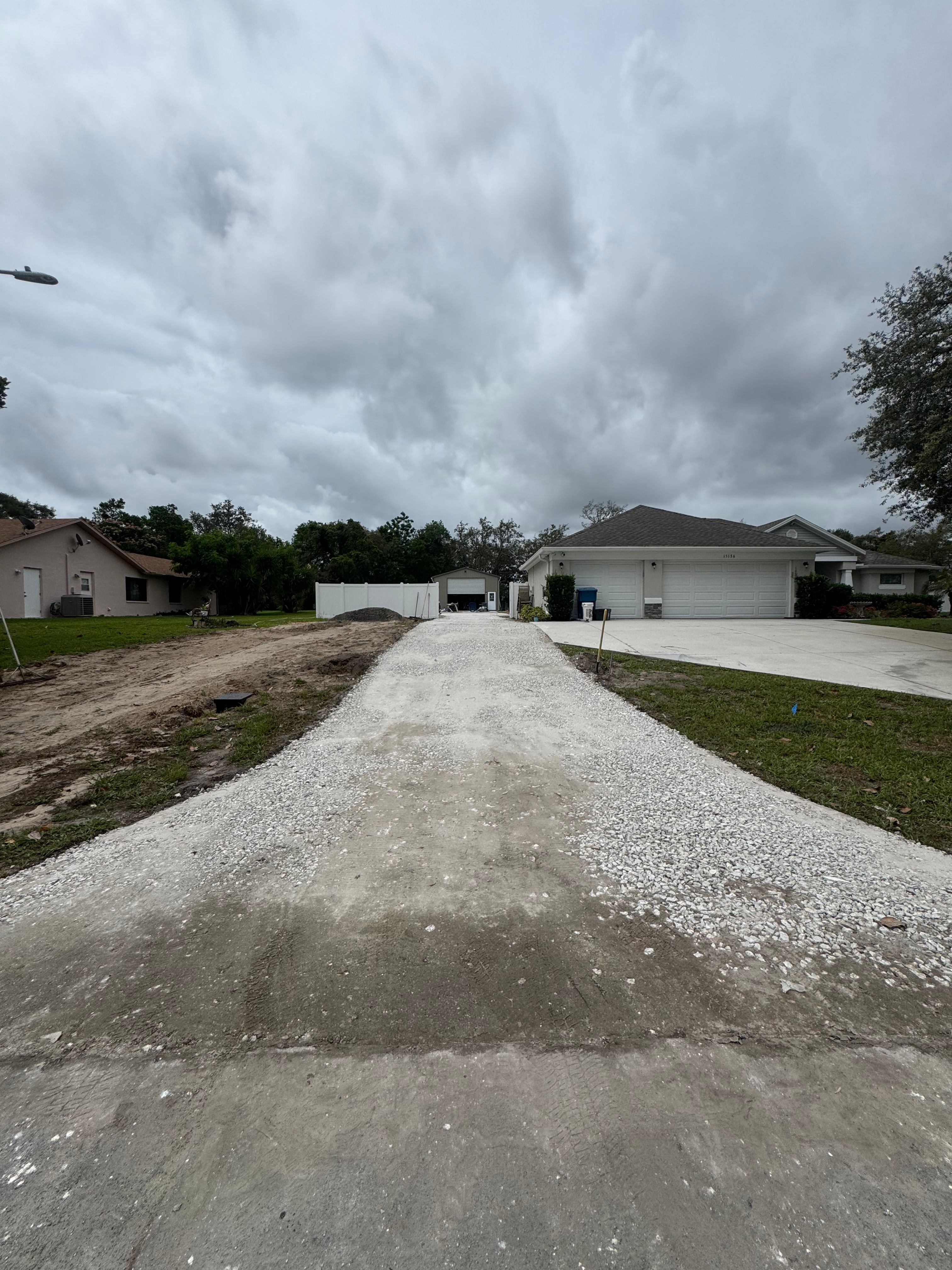 Driveway installation and base preparation — view 2