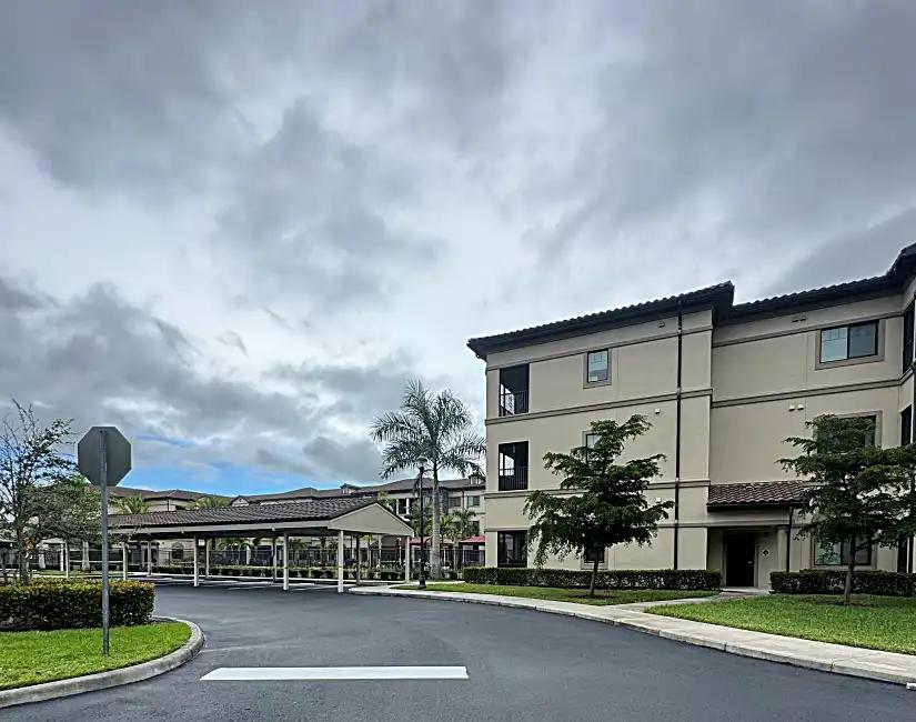 Discovery Village at Naples entrance with fresh sealcoating