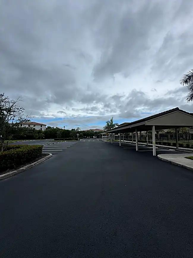 Speed bump with crosswalk striping