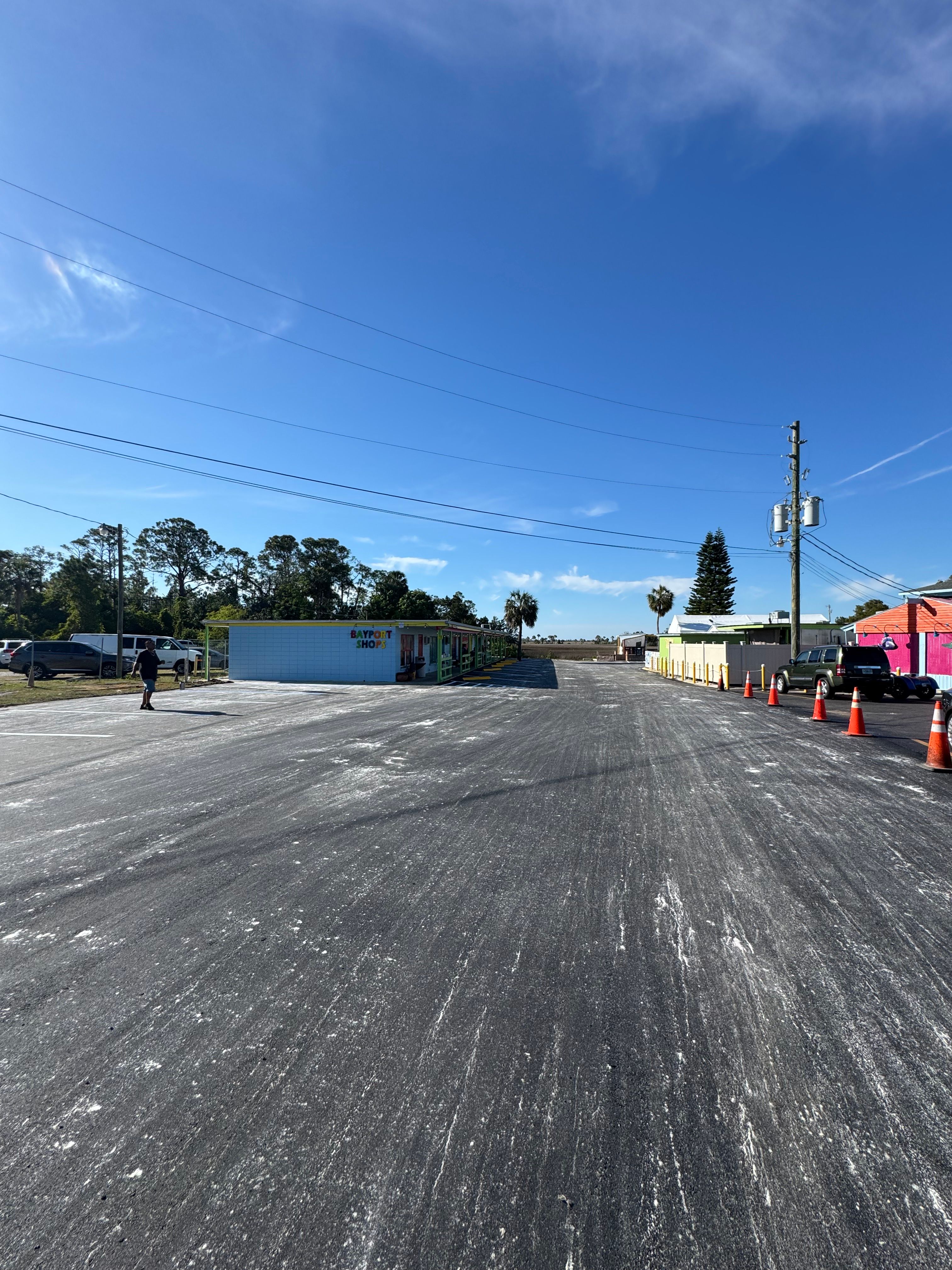 Parking-lot paving and striping — view 5