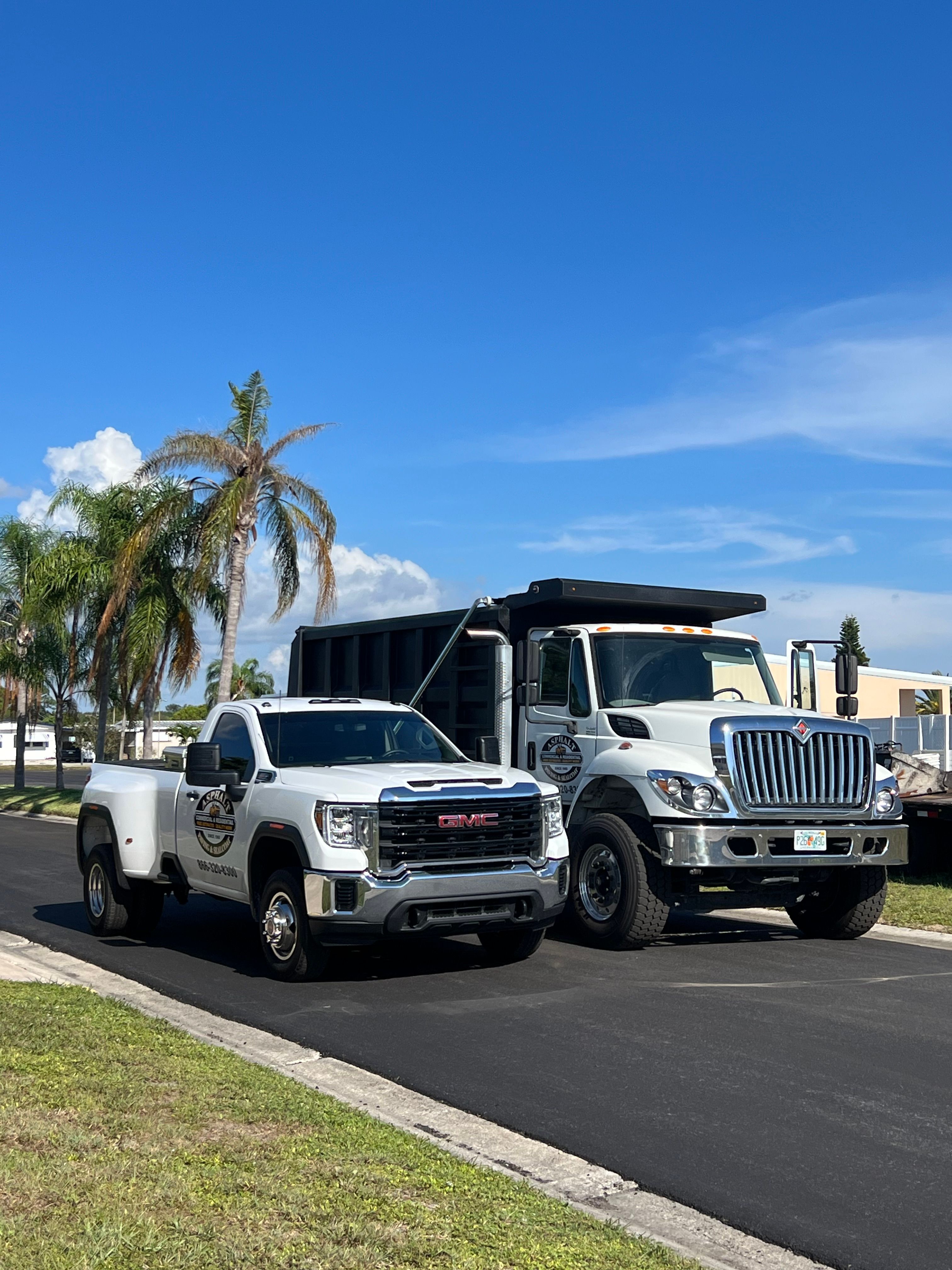 Private-road paving — view 1