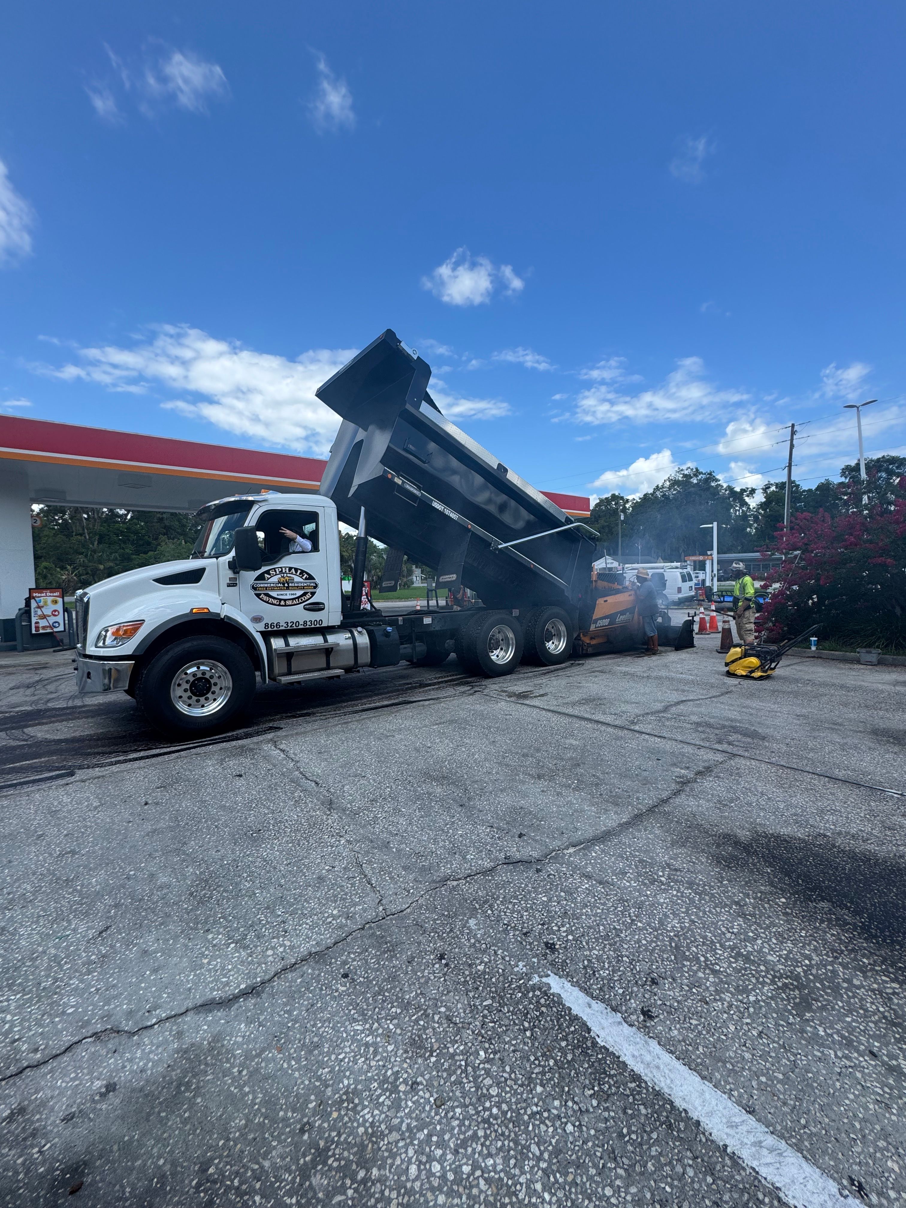 Commercial paving and parking-lot repair at Circle K — view 1