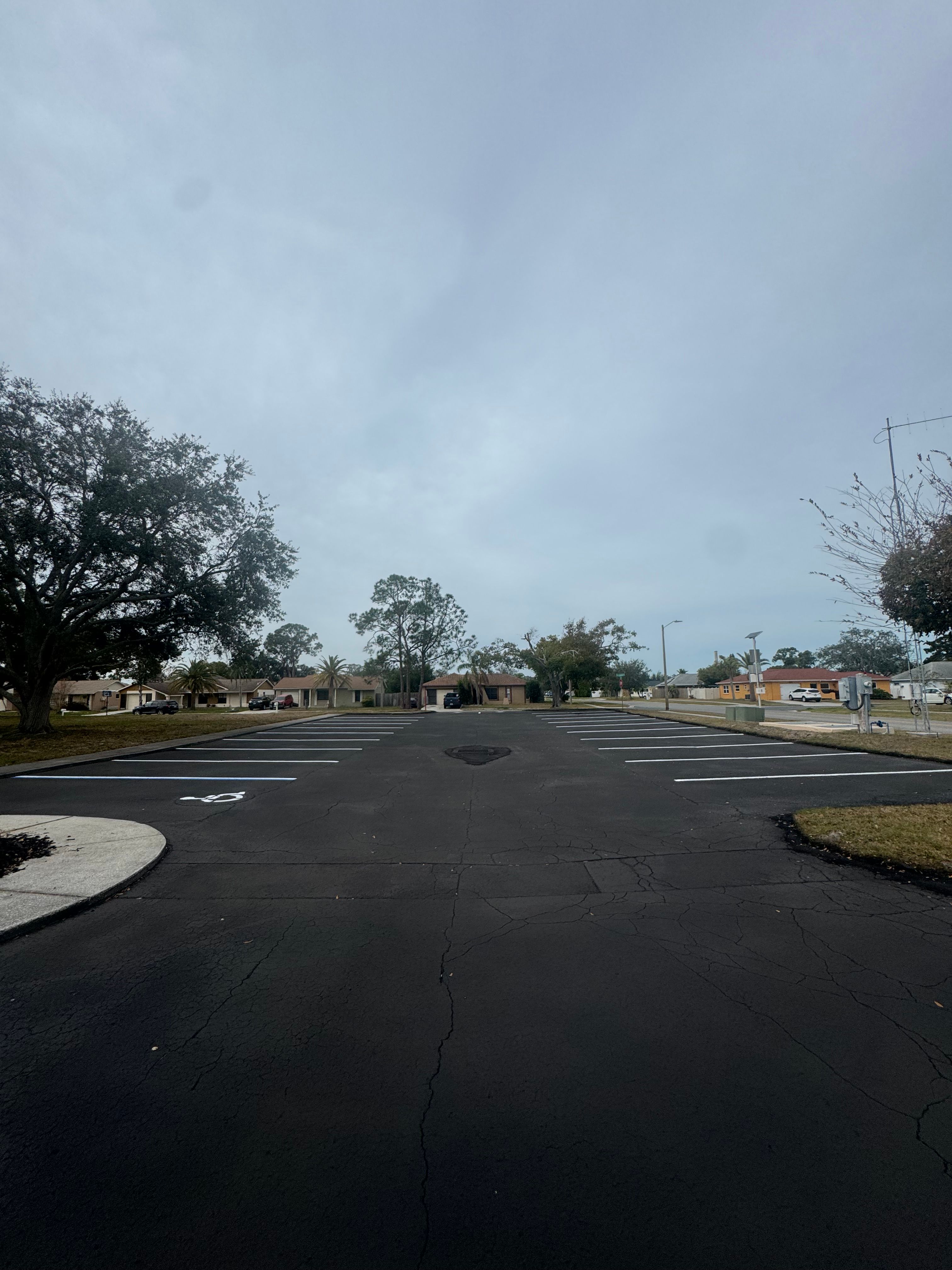 Parking-lot paving and striping — view 3