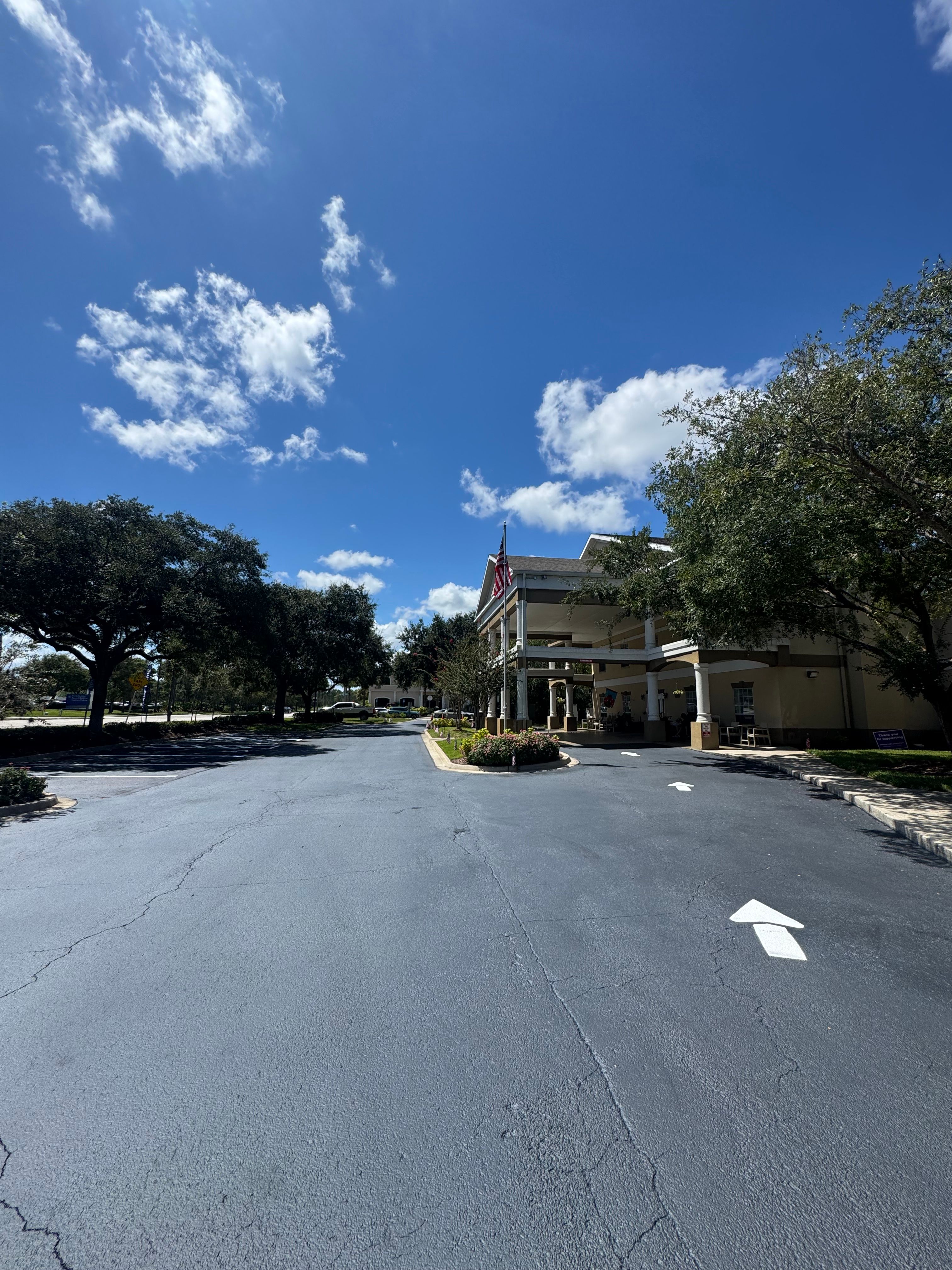 Sealcoating, striping and parking-lot maintenance — view 2
