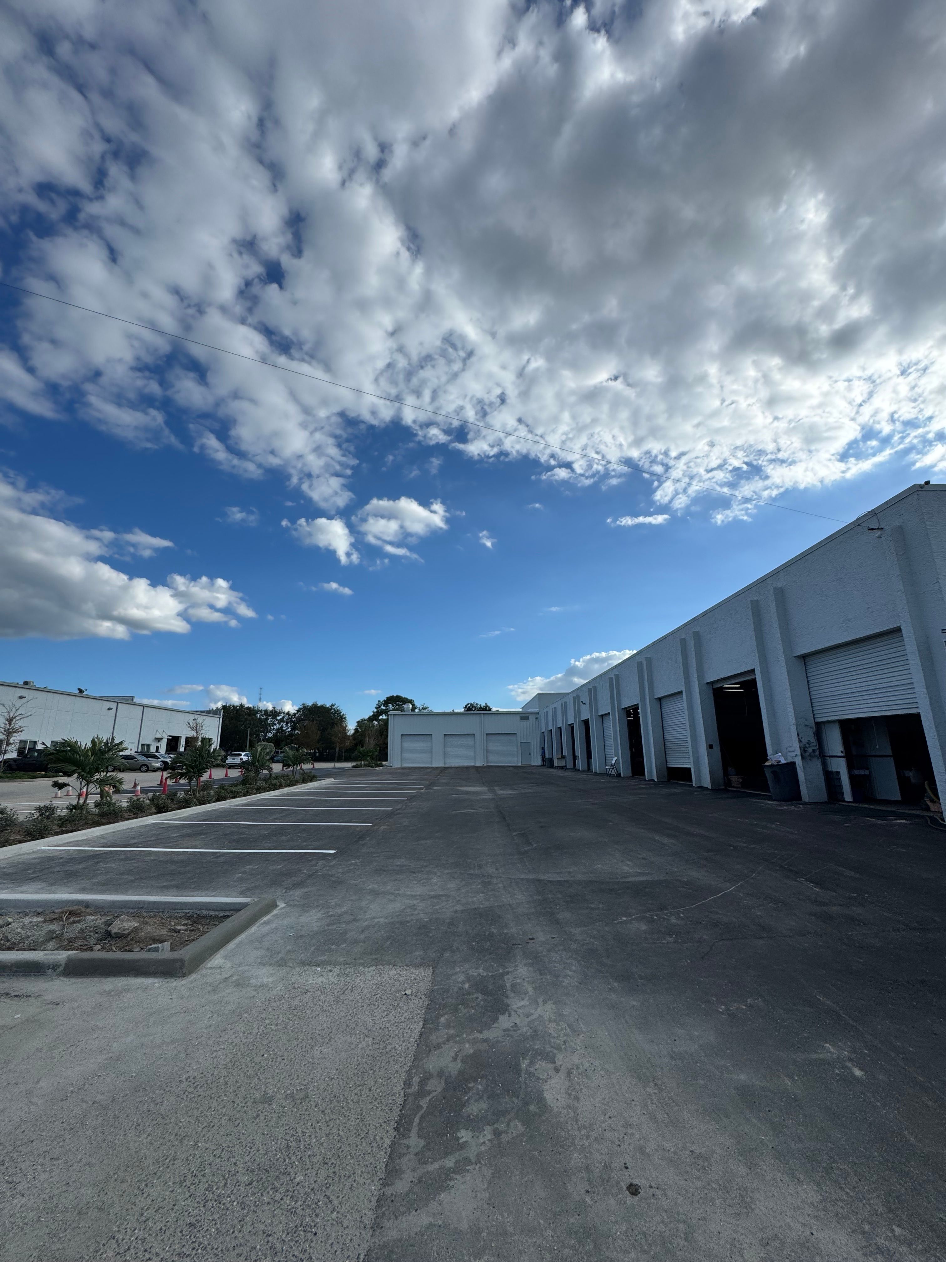 Commercial paving and parking-lot striping — view 1
