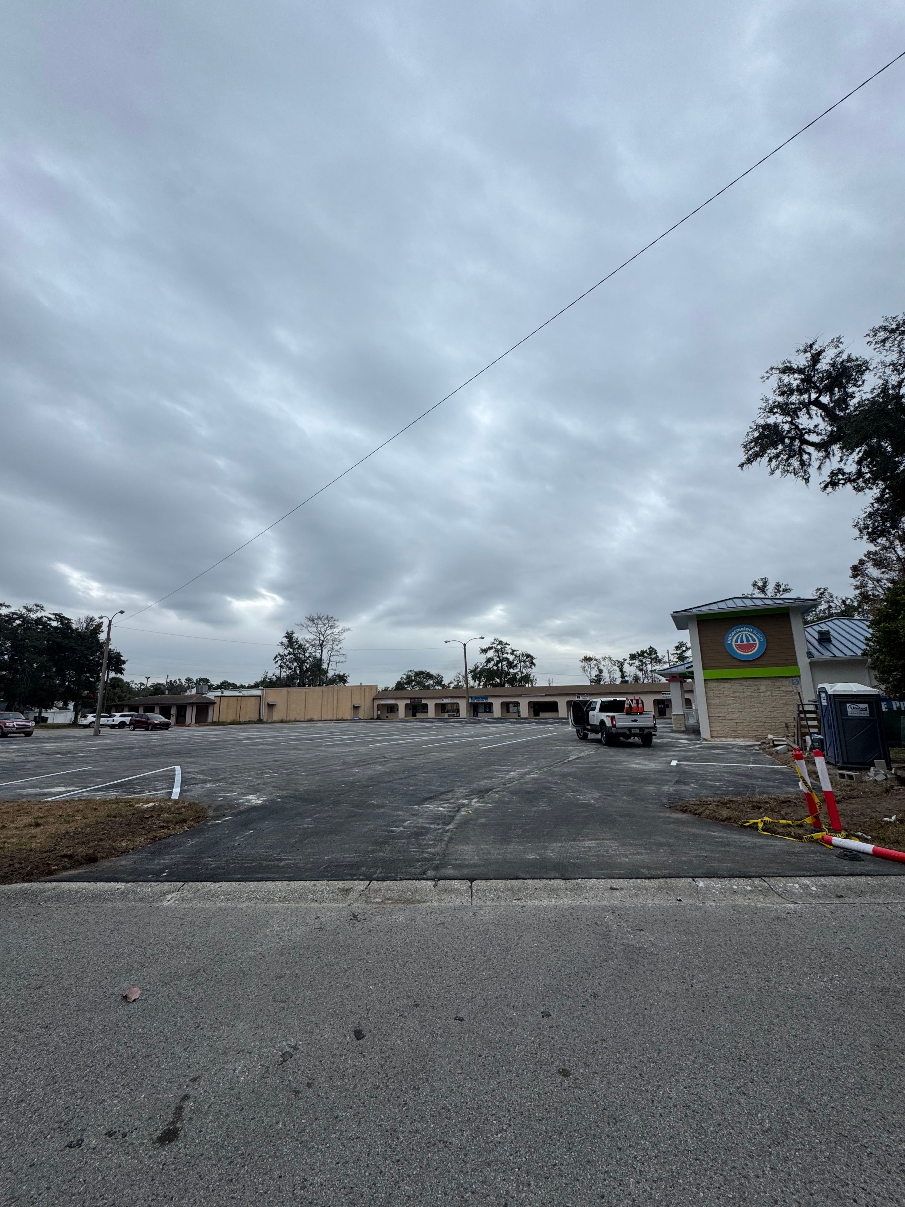 Parking-lot paving and striping — view 4