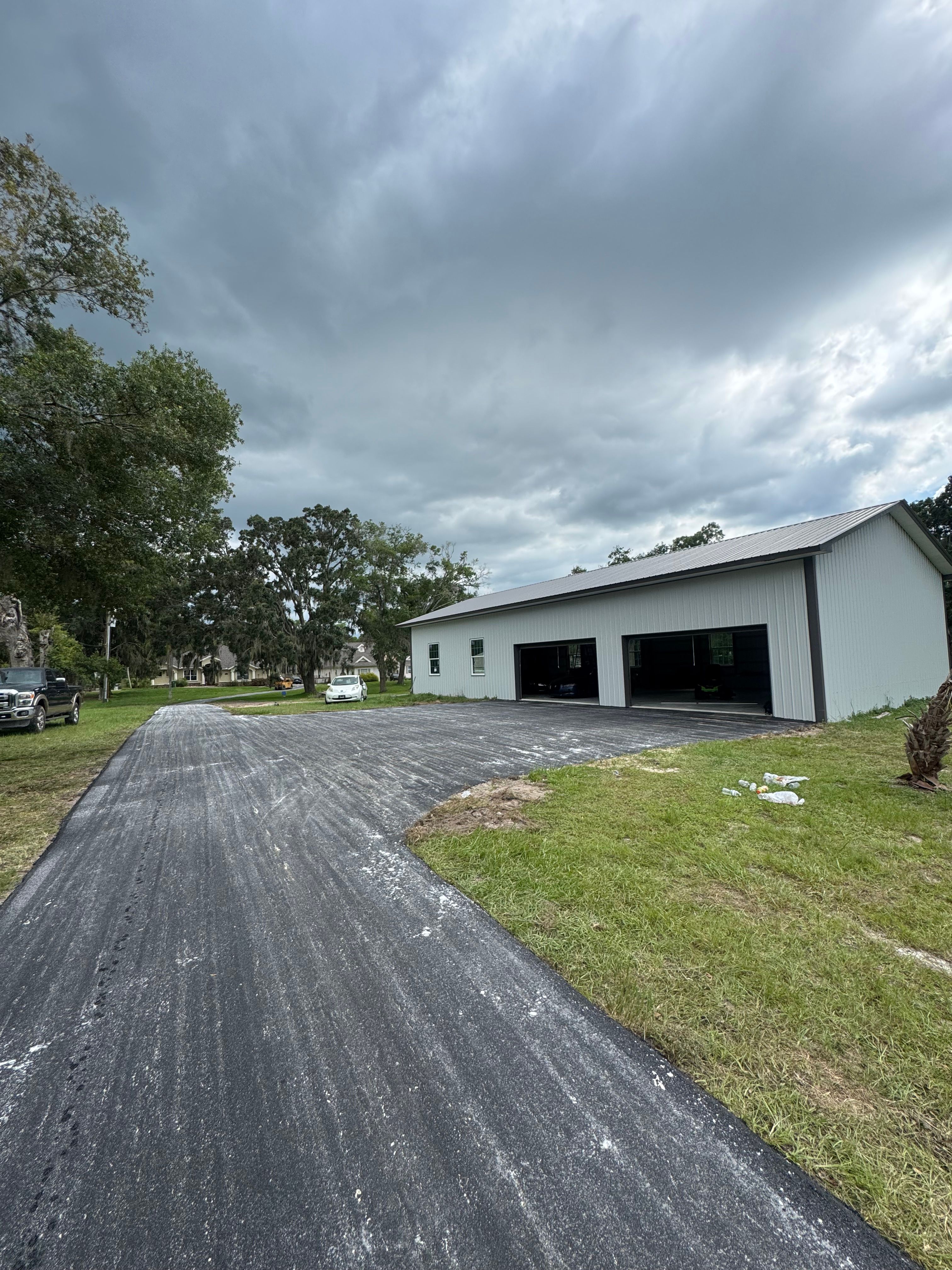 Driveway paving and site preparation — view 5
