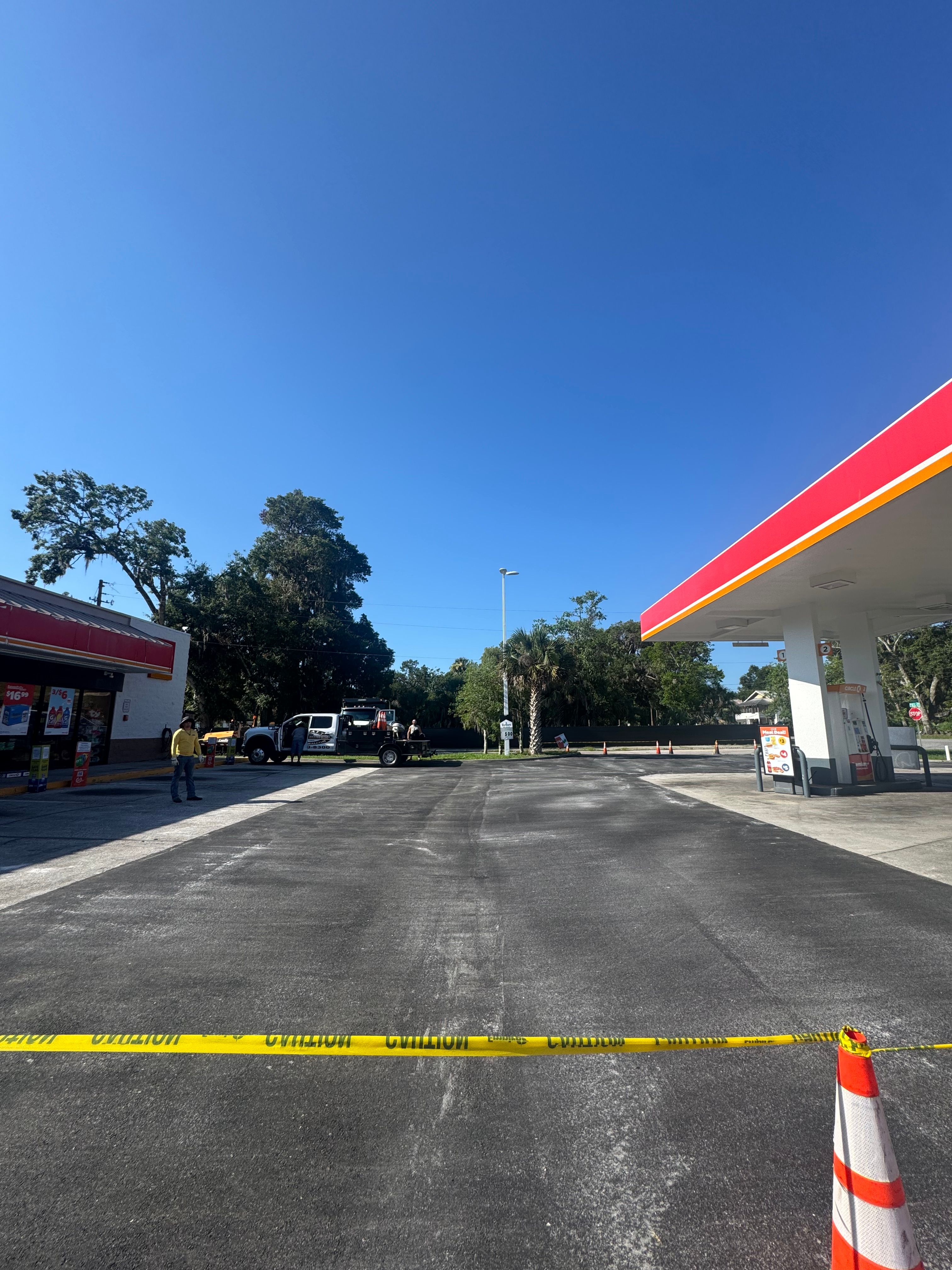 Commercial paving and parking-lot repair at Circle K — view 2