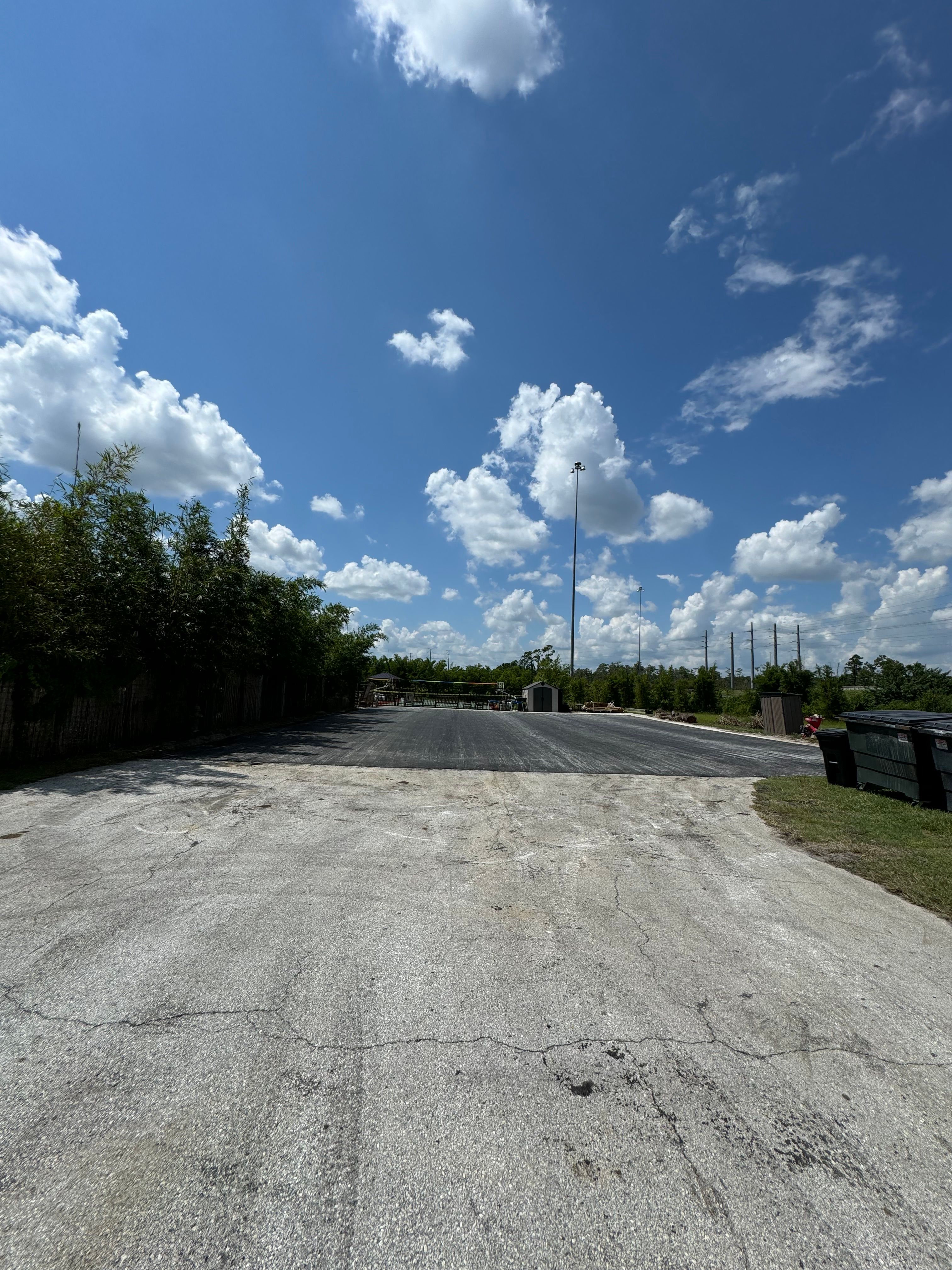 Site preparation, grading and asphalt paving — view 4