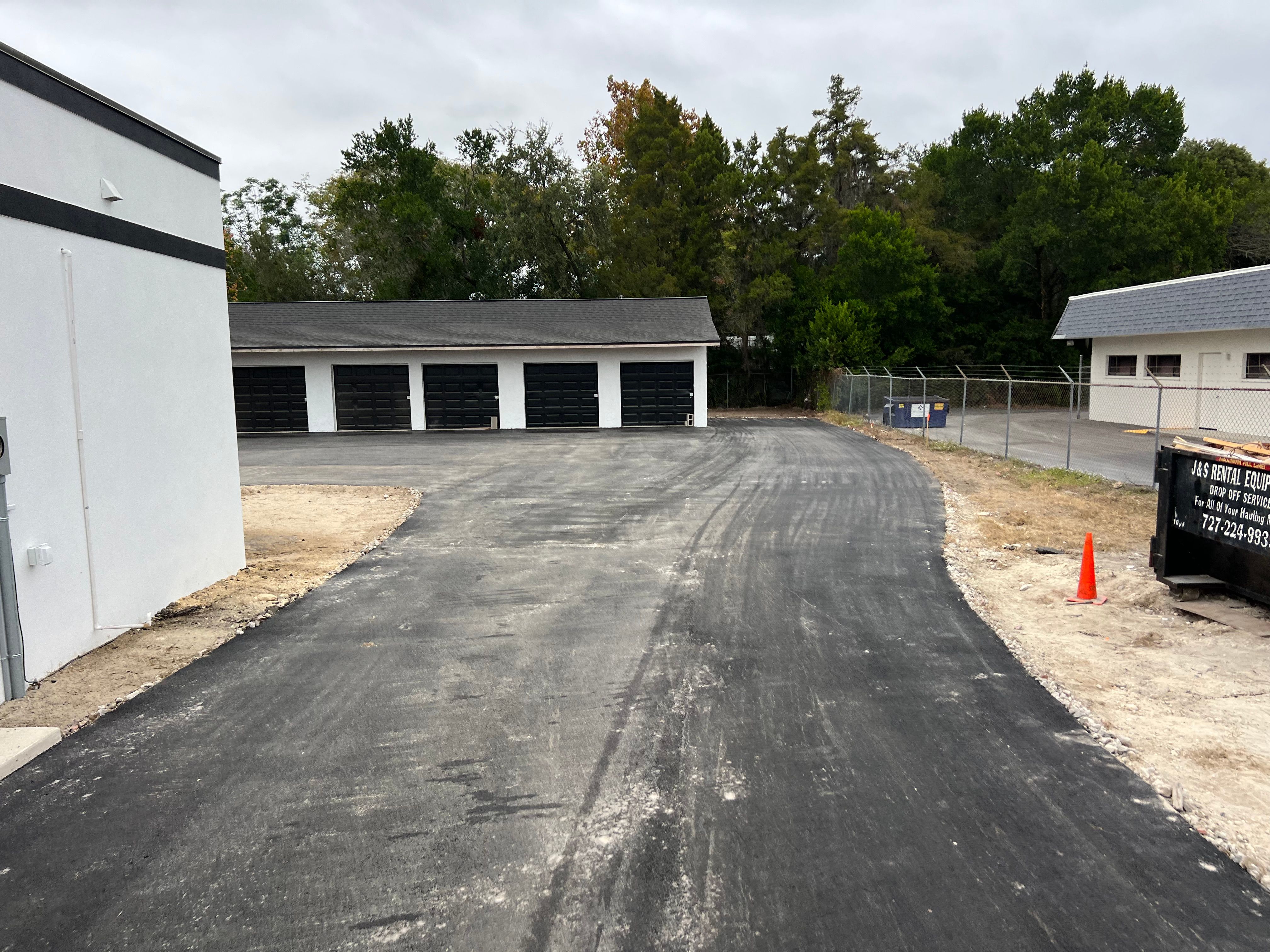 Milling, site preparation and commercial paving — view 2