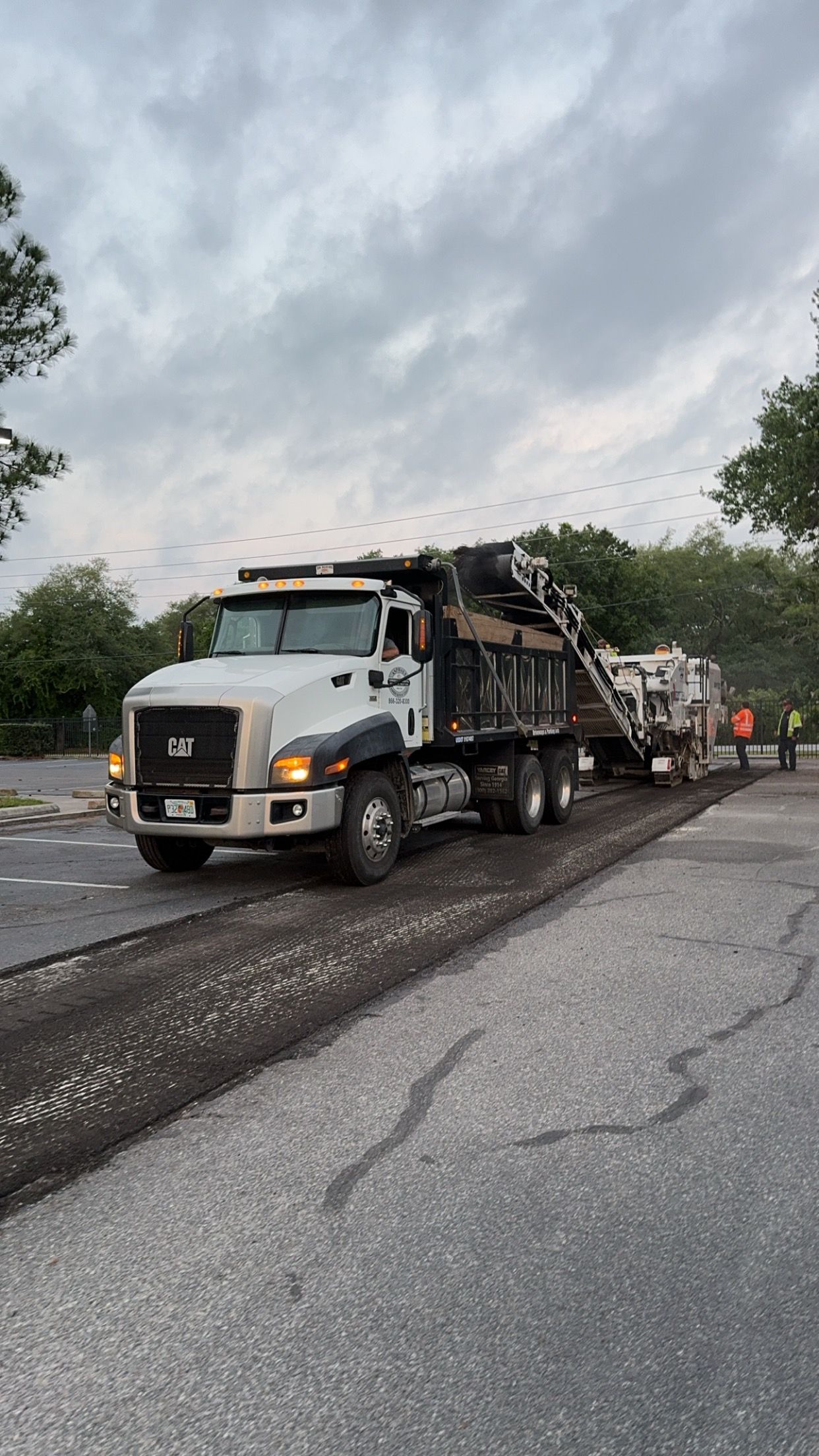 Commercial paving and parking-lot striping — view 2