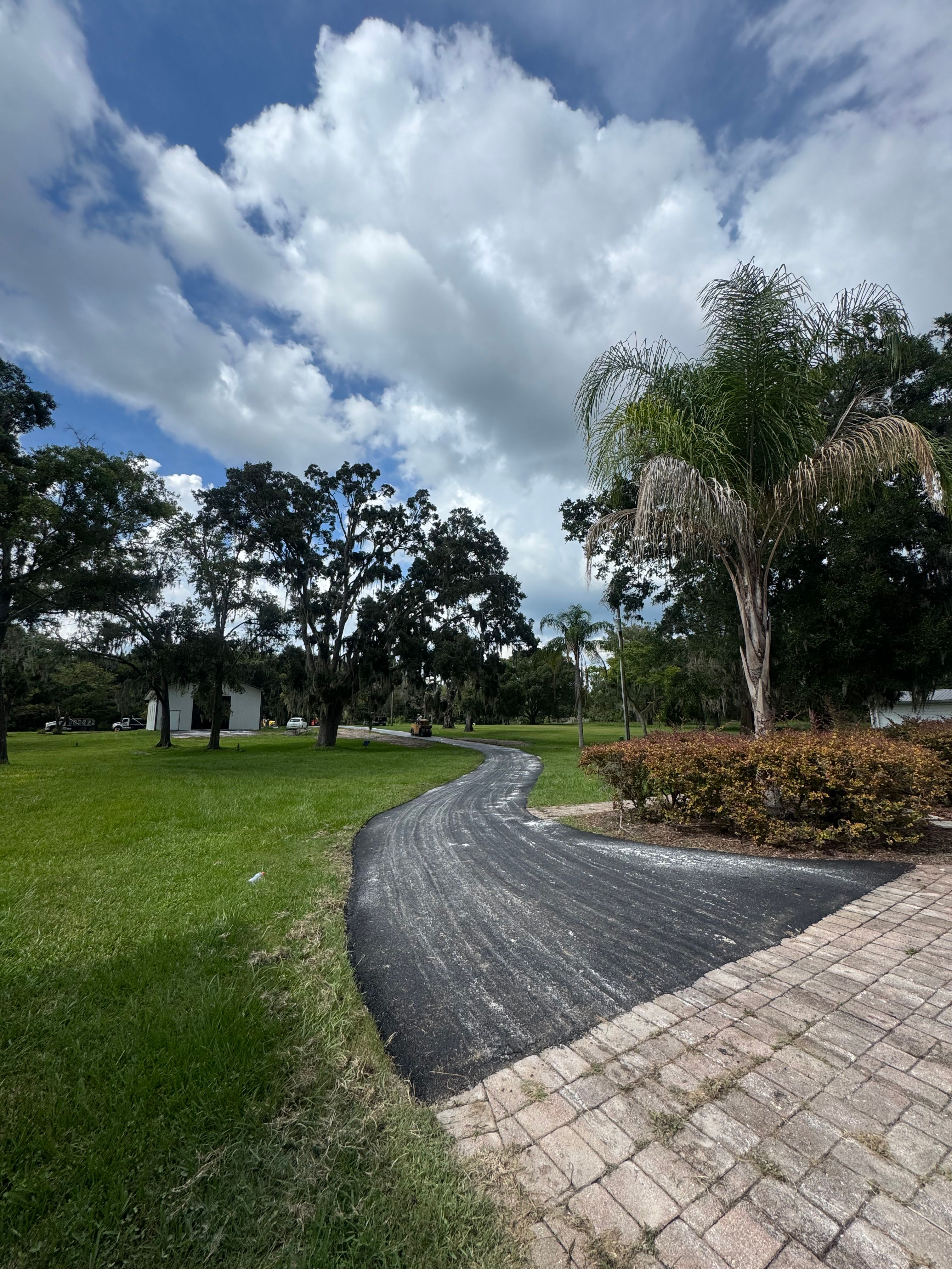 Driveway paving and site preparation — view 4