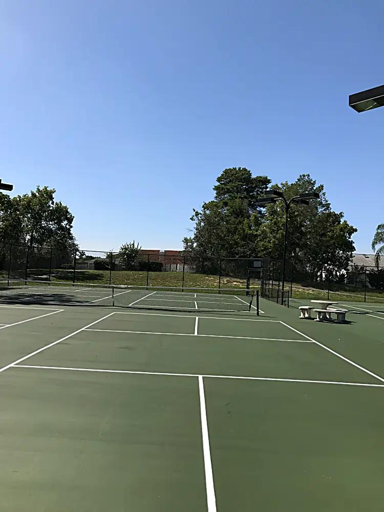 Multiple tennis courts