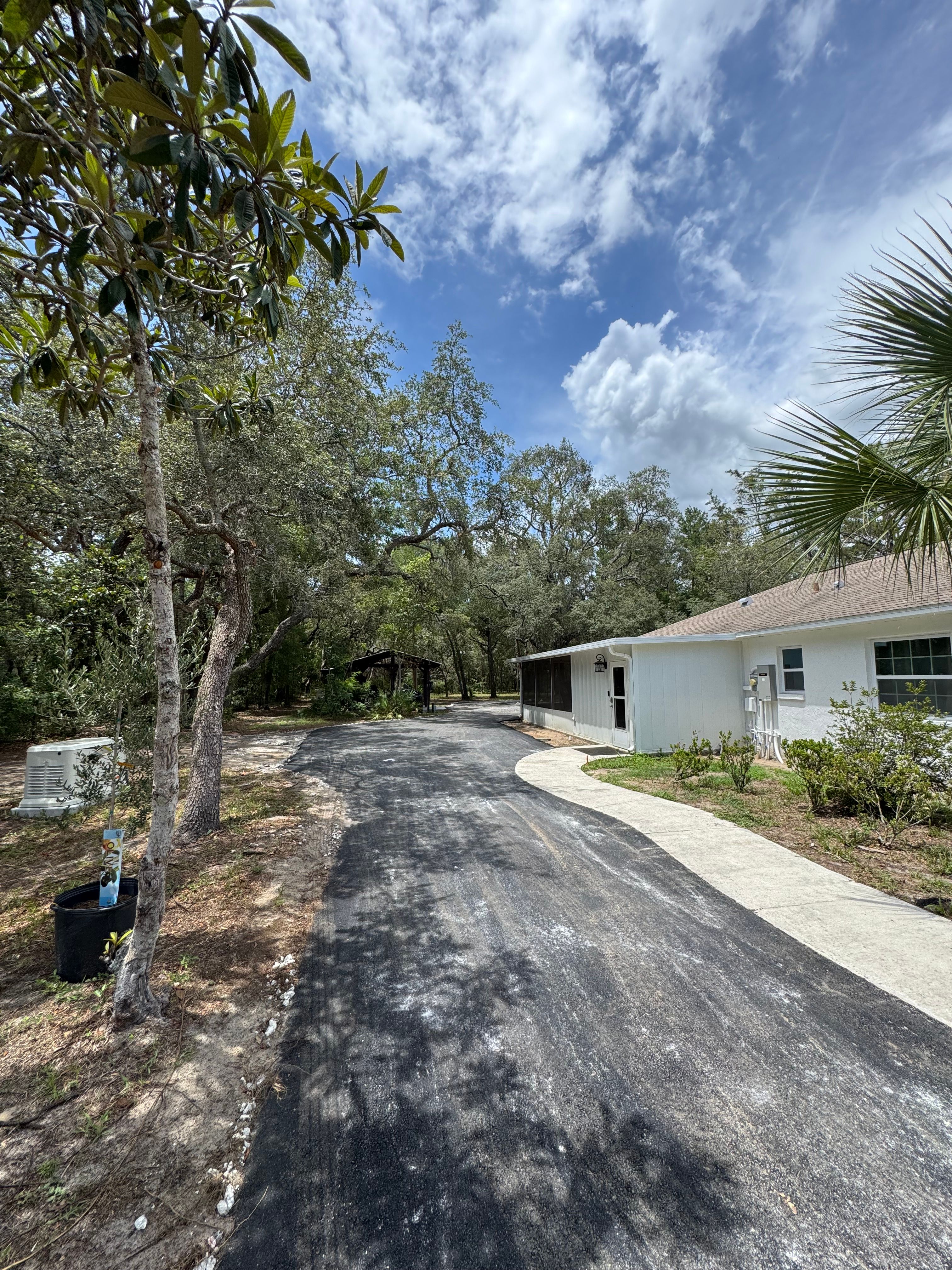 Driveway paving — view 2