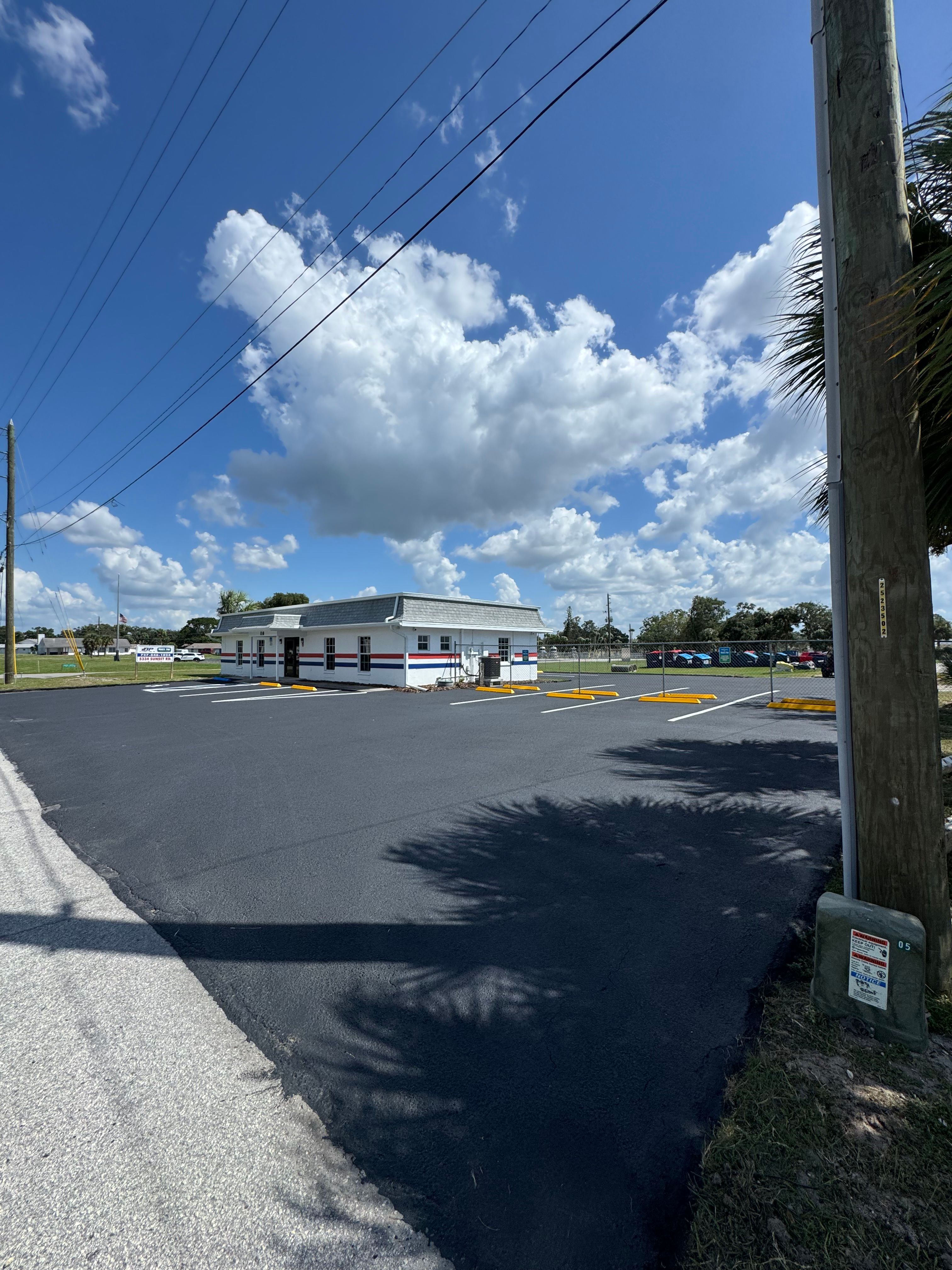 Parking-lot striping and sealcoating — view 3