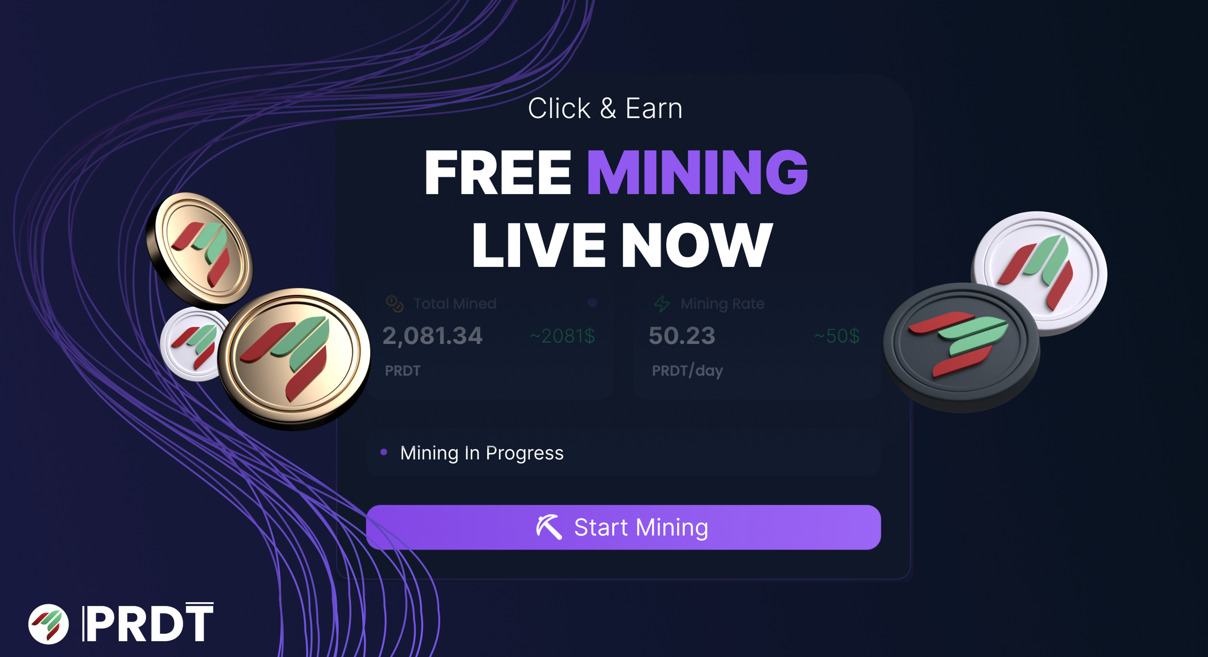 PRDT MINING RUSH: CONQUER PREDICTION MARKETS!
Join the PRDT Mining Rush and earn free PRDT tokens before their market launch! With 25% of the token supply up for grabs, audited by Certik, PRDT.finance is redefining decentralized prediction markets. Mine daily, refer friends, and trade to maximize rewards. Visit prdt.finance/mining to start now and connect with our community on X (@PRDT_Finance
) and Telegram (https://t.me/PRDT_Finance) to lead the DeFi revolution!
