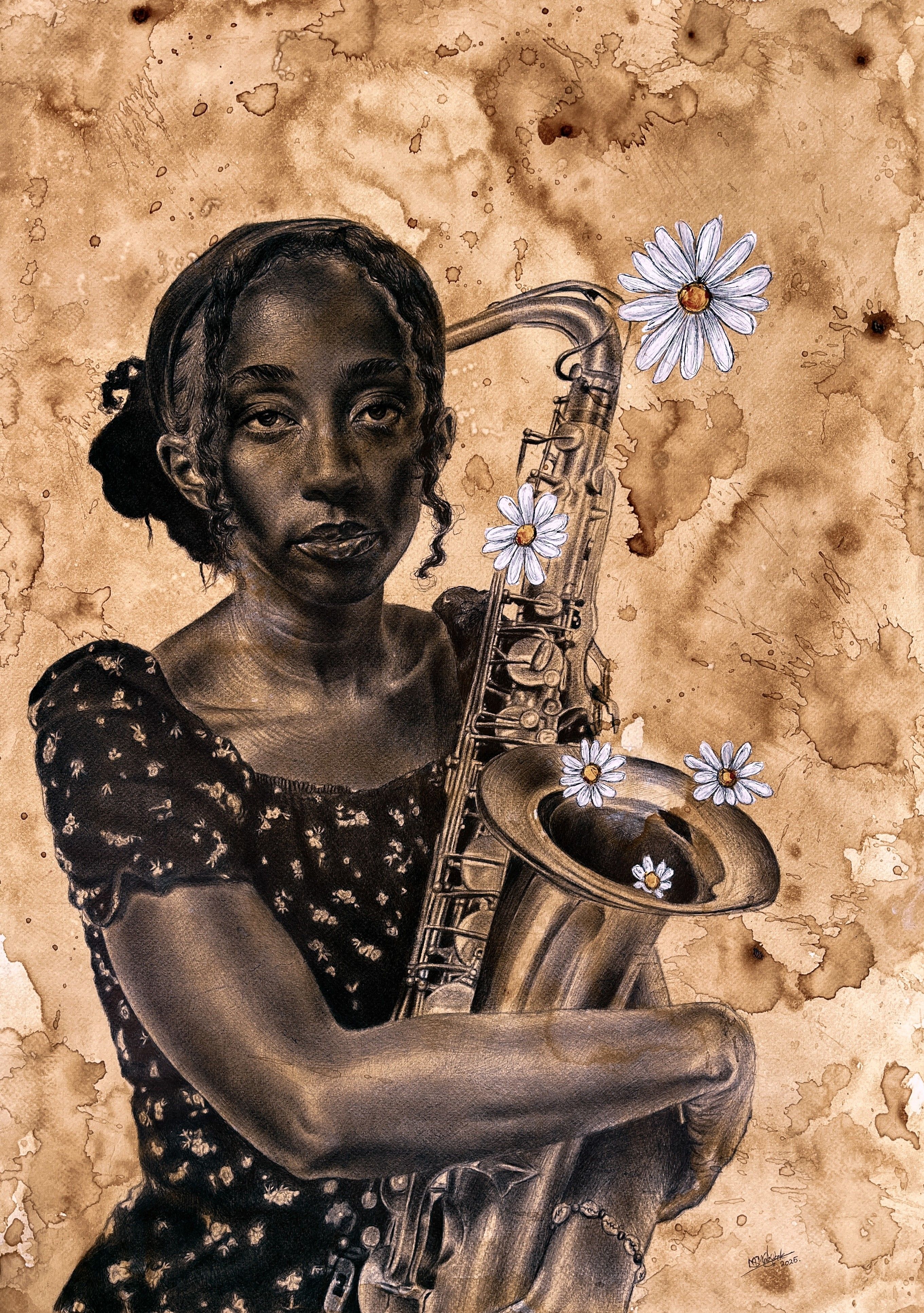 The lady and the saxophone