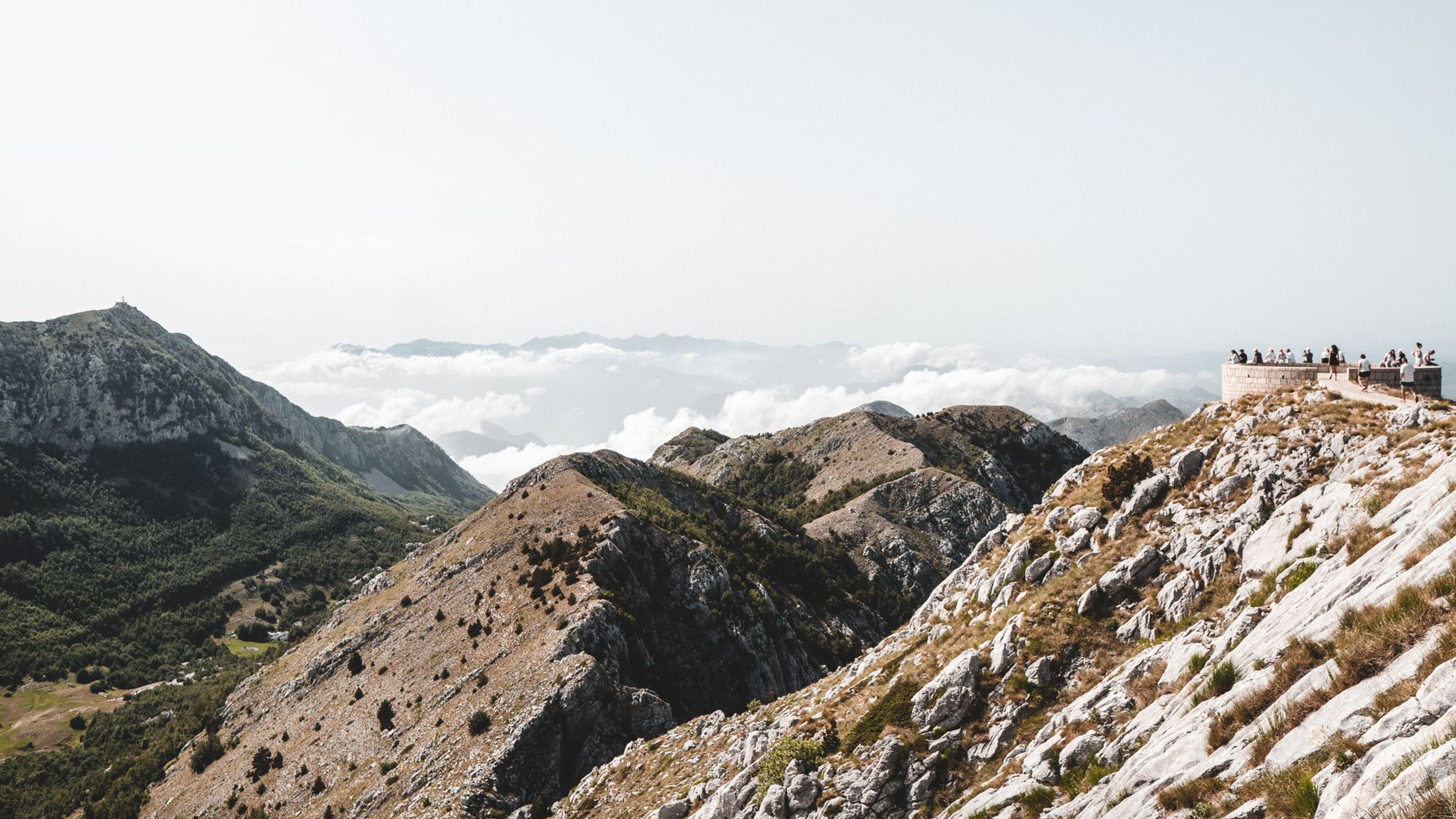 Mountain ridge above Montenegro