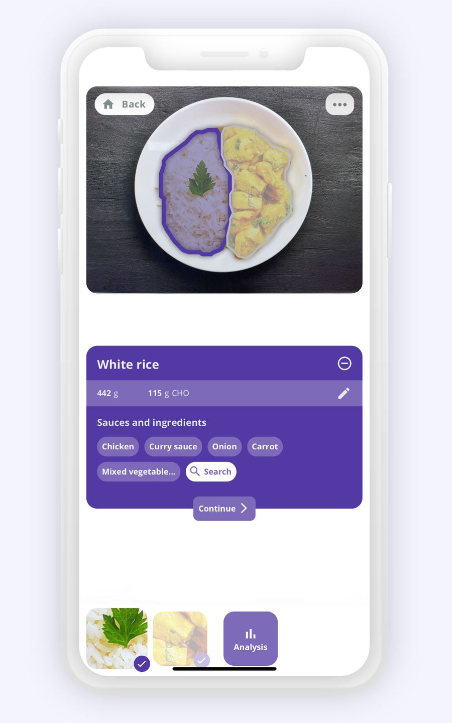 Food Logger of the SNAQ App