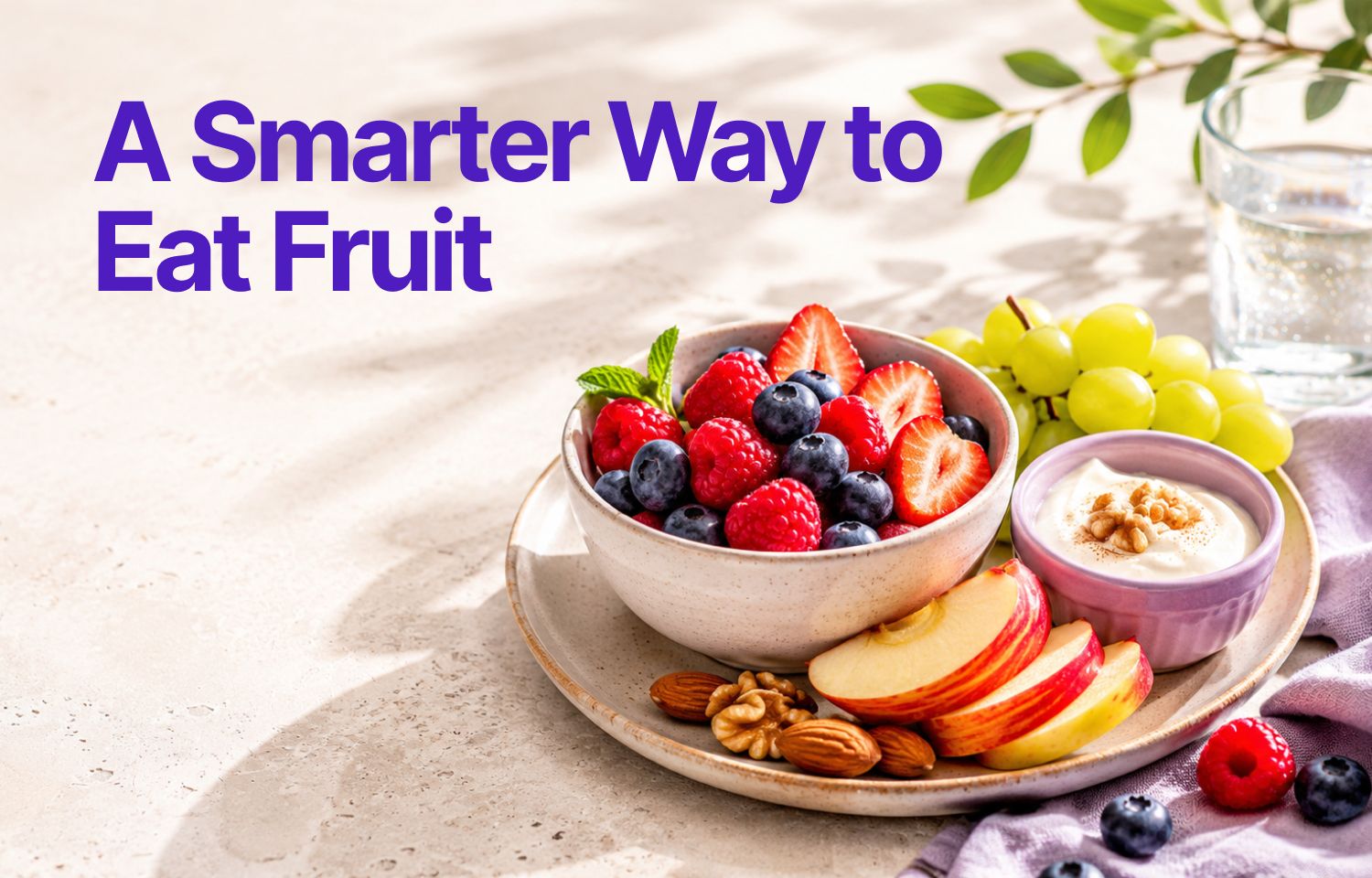 Header illustration for an article on what fruits people with diabetes can eat.