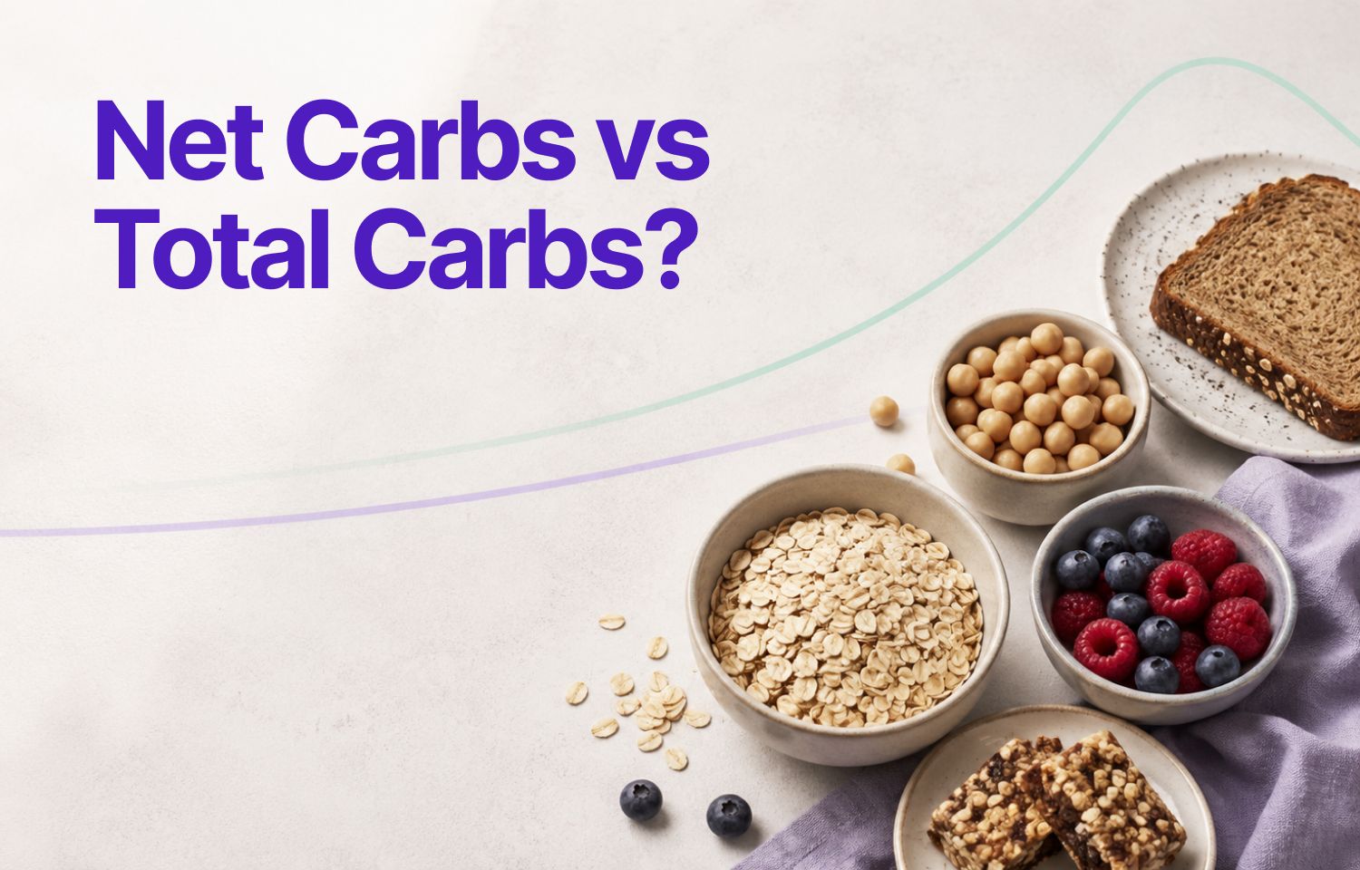 Net carbs vs total carbs: comparing what's on the label to how food affects blood sugar.