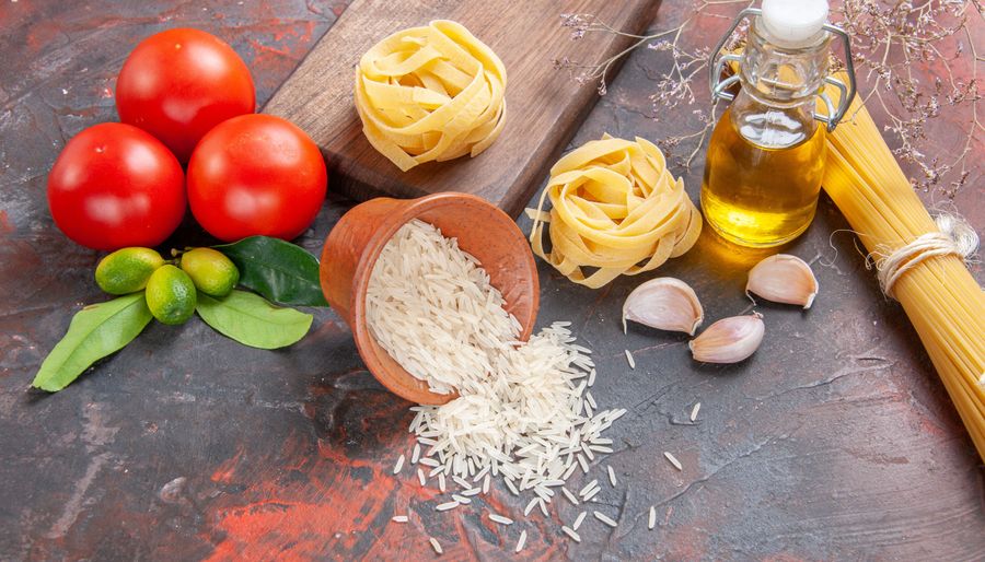 Various Food on a Table