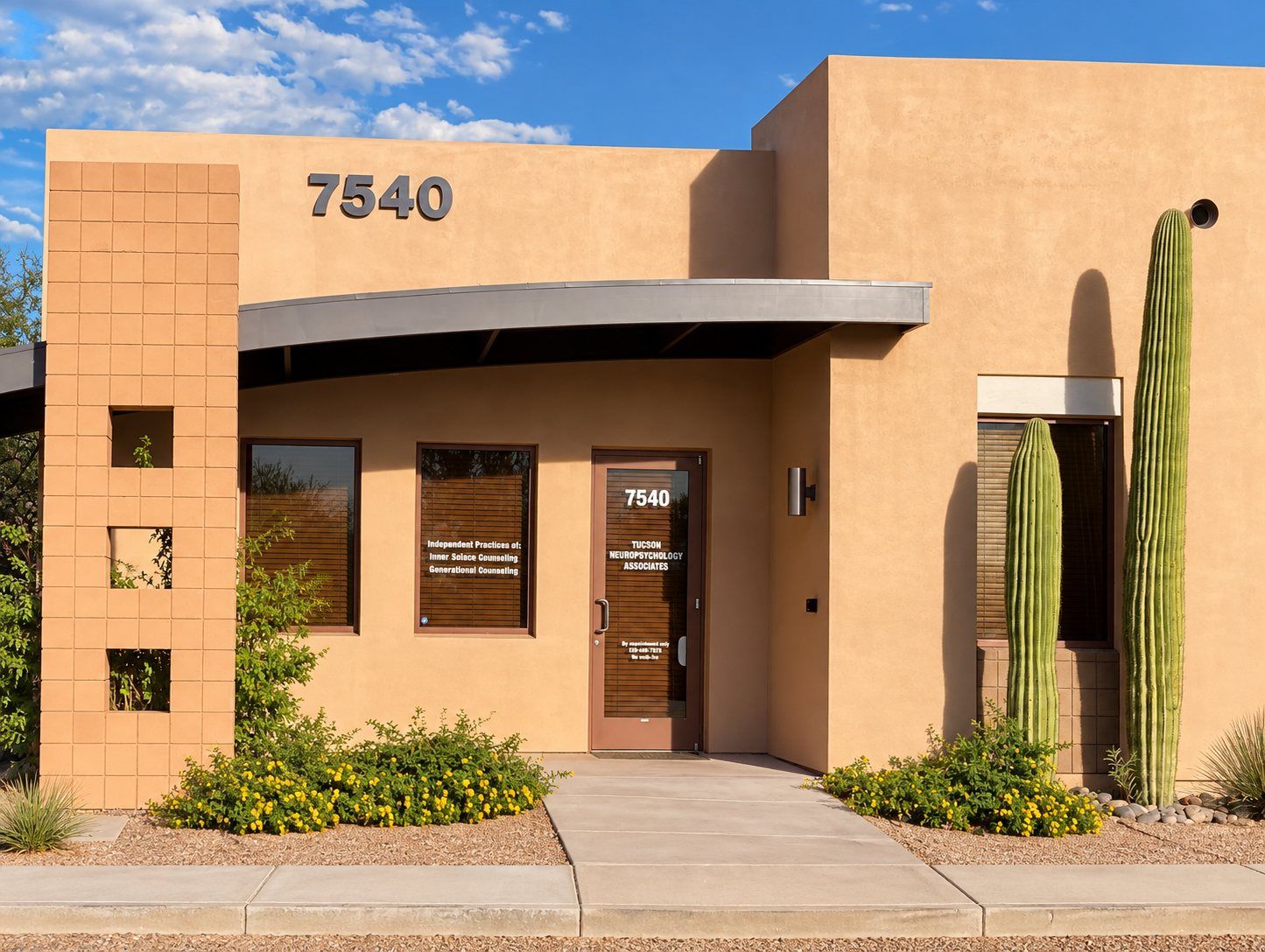 Front entrance of the Tucson Neuropsychology Associates office