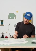 The artist in his L.A. studio