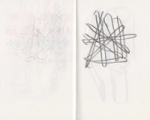 A sketch for A Twice Woven Rug.