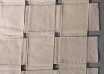 The 25cm wool strips of A Twice Woven Rug No. 5.