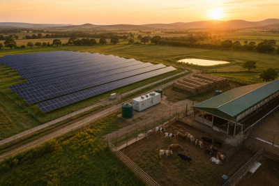 Sistem fotovoltaic cu stocare pentru fermă zootehnică