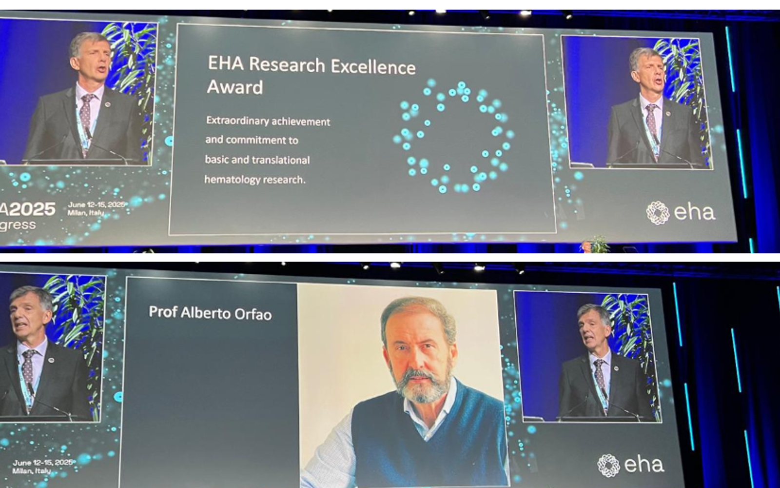 Co chair of EuroFlow Alberto Orfao wins EHA Research Excellence Award.
