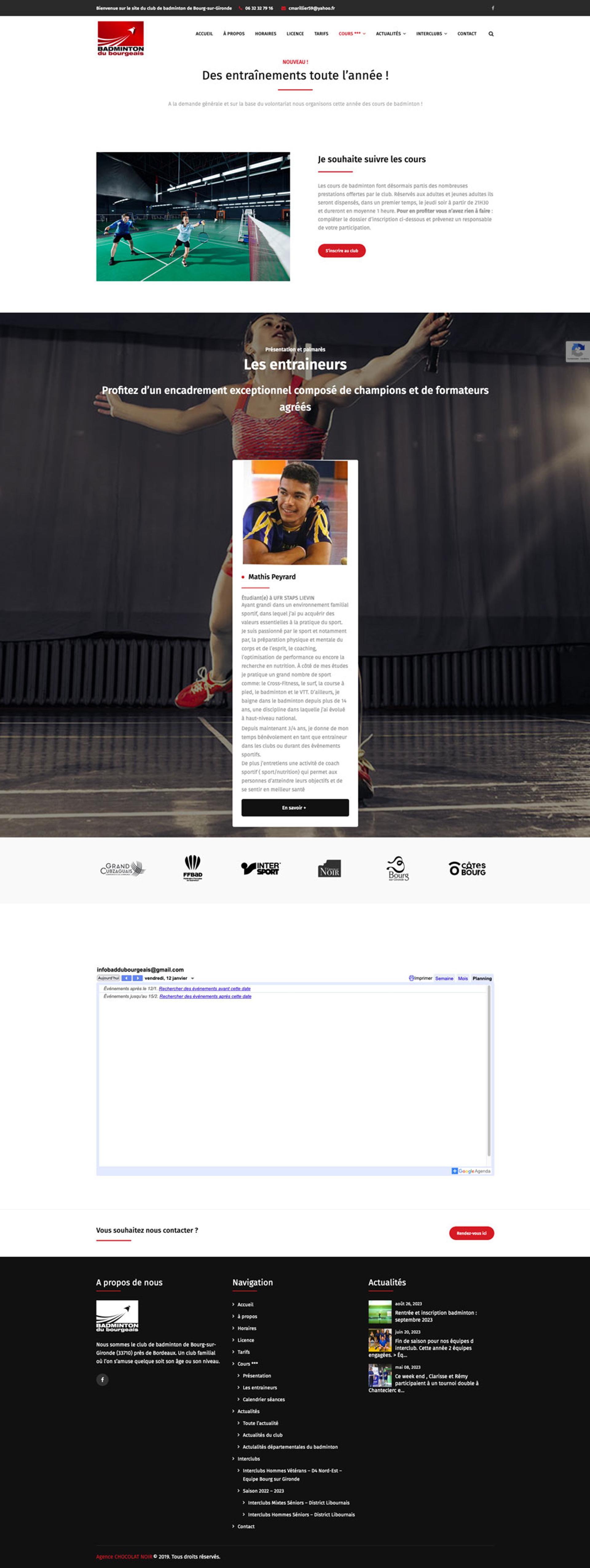 site web club de bad