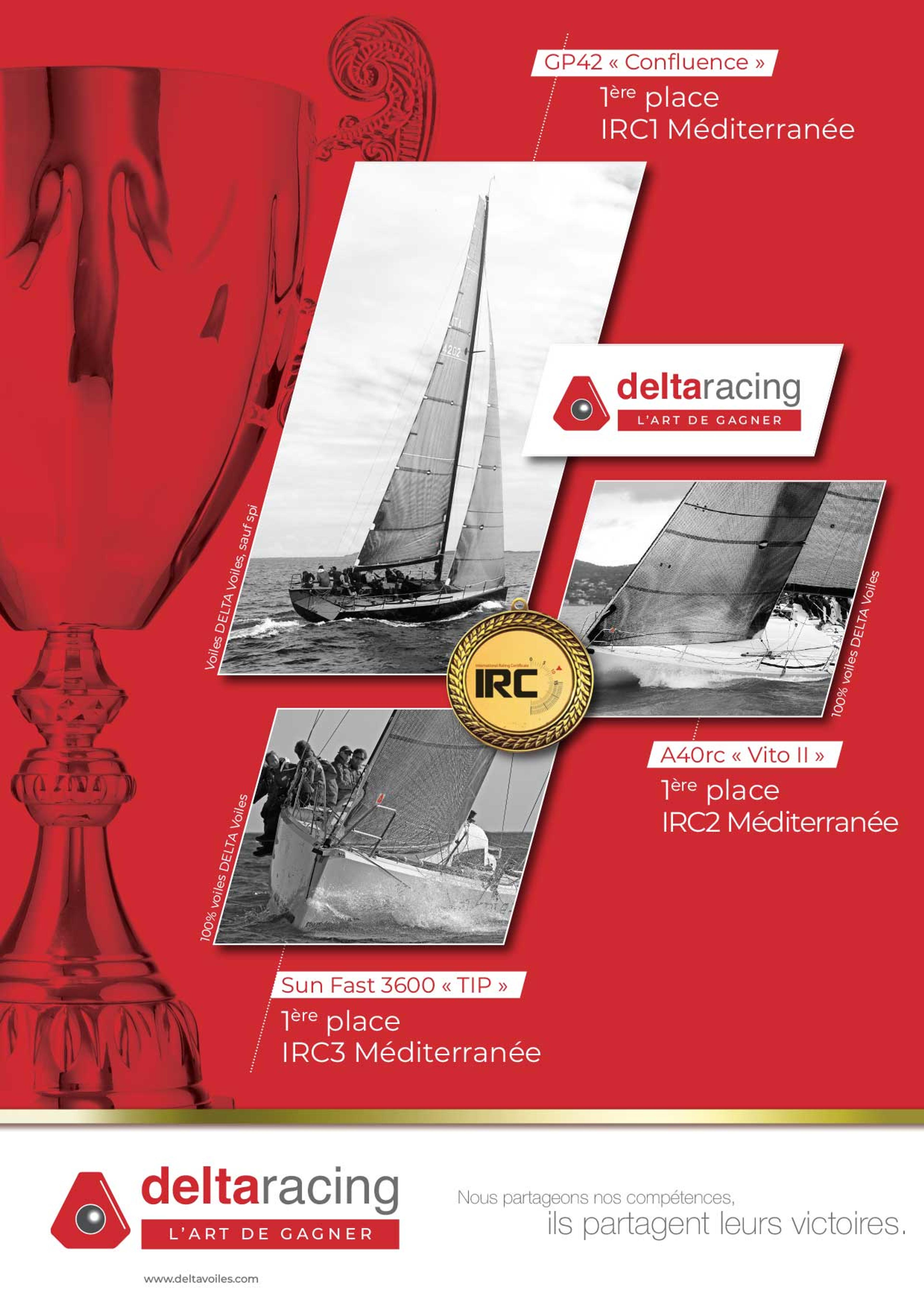 Flyer yachting compétition, palmarès régate DELTA Racing