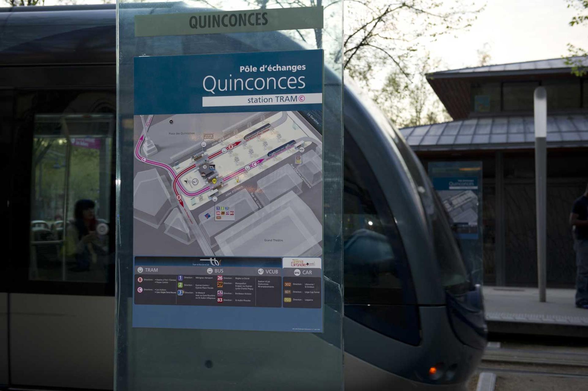 signalétique Bordeaux Quinconces