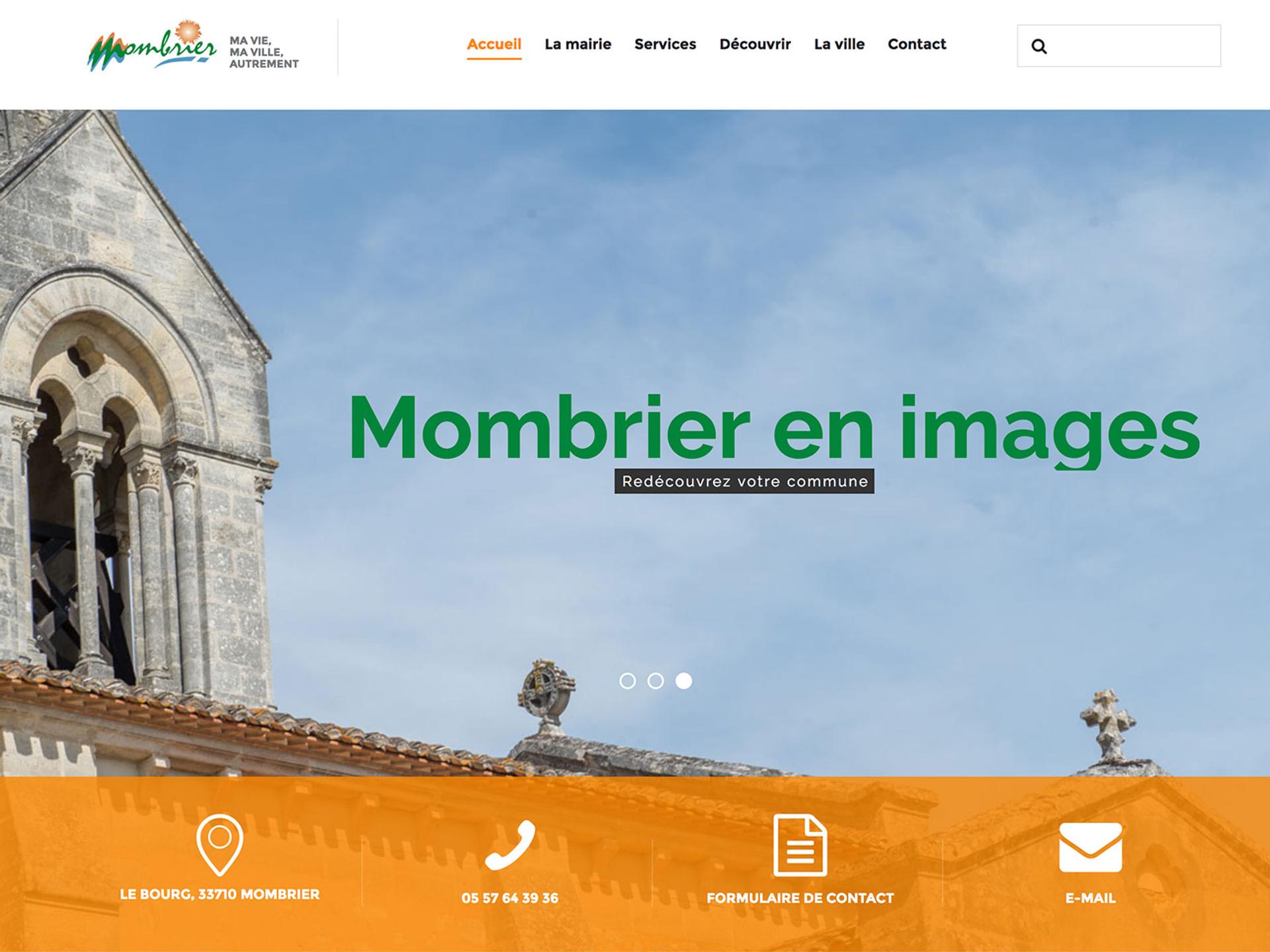 création site internet mairie MOMBRIER