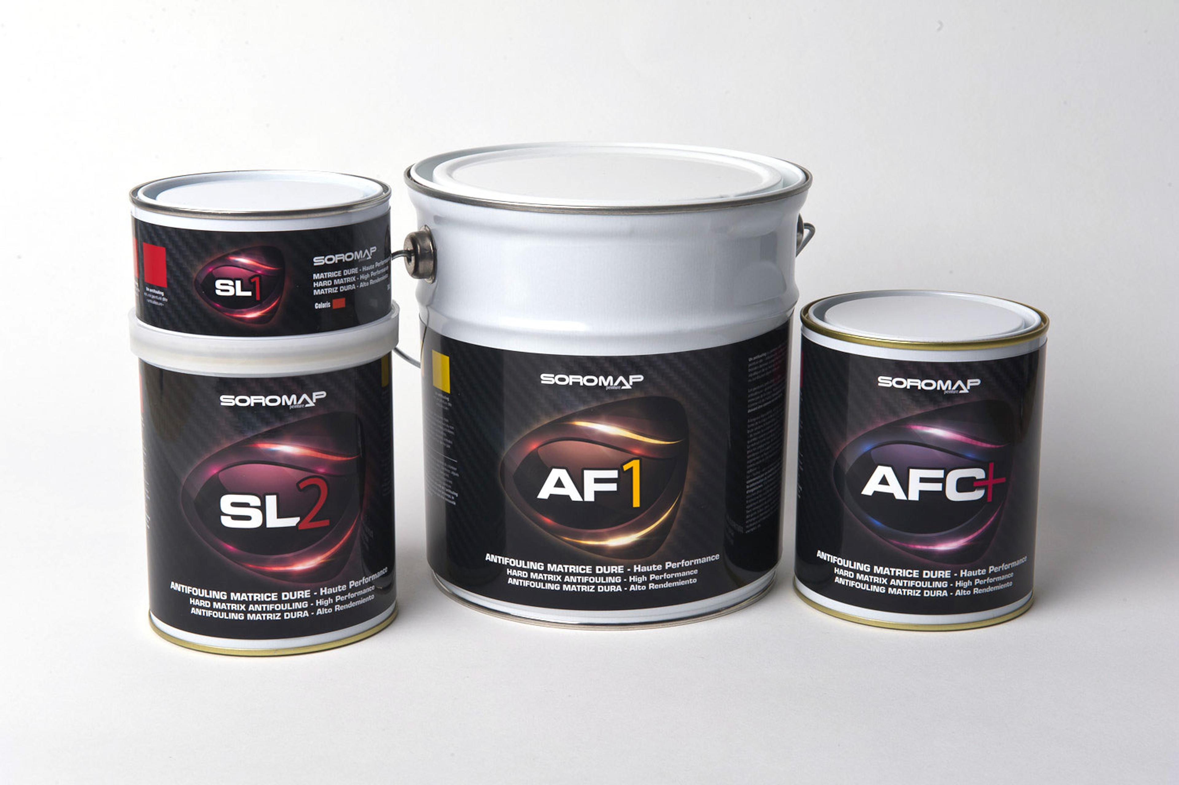 Création packaging peinture marine : SOROMAP