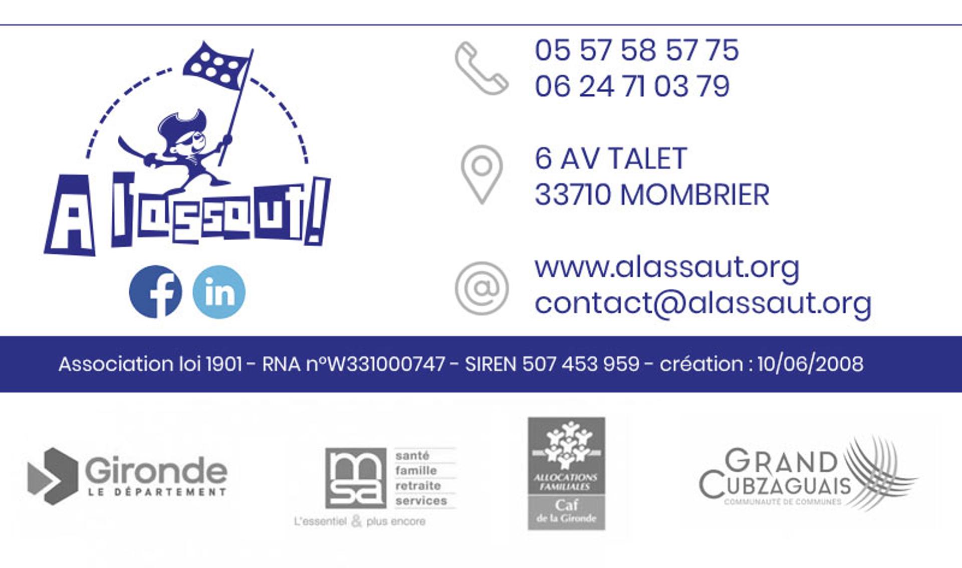 signature email de l'association : à l'assaut