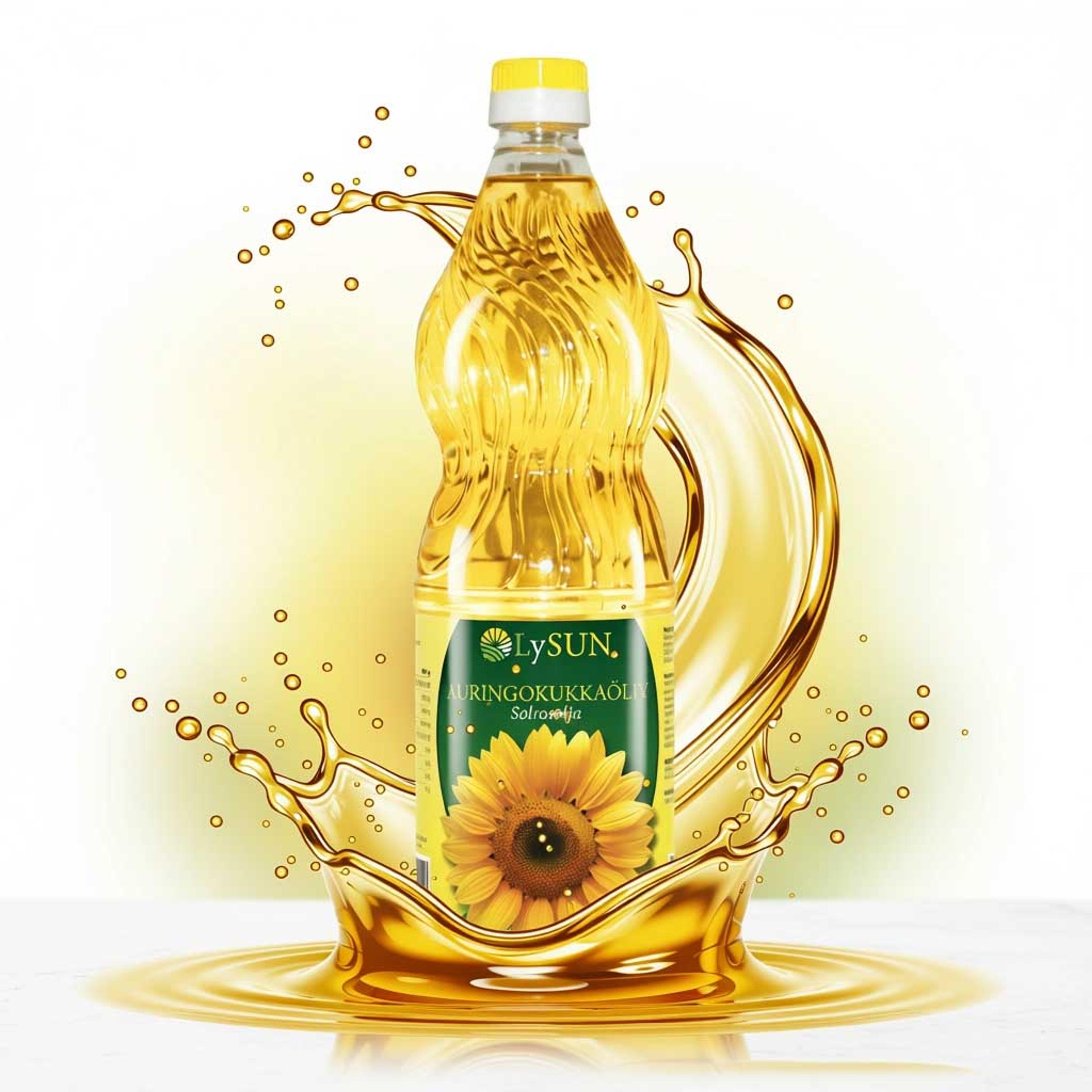 Création du branding et de l’étiquette d’huile de tournesol OLYSUN par l’agence CHOCOLAT NOIR