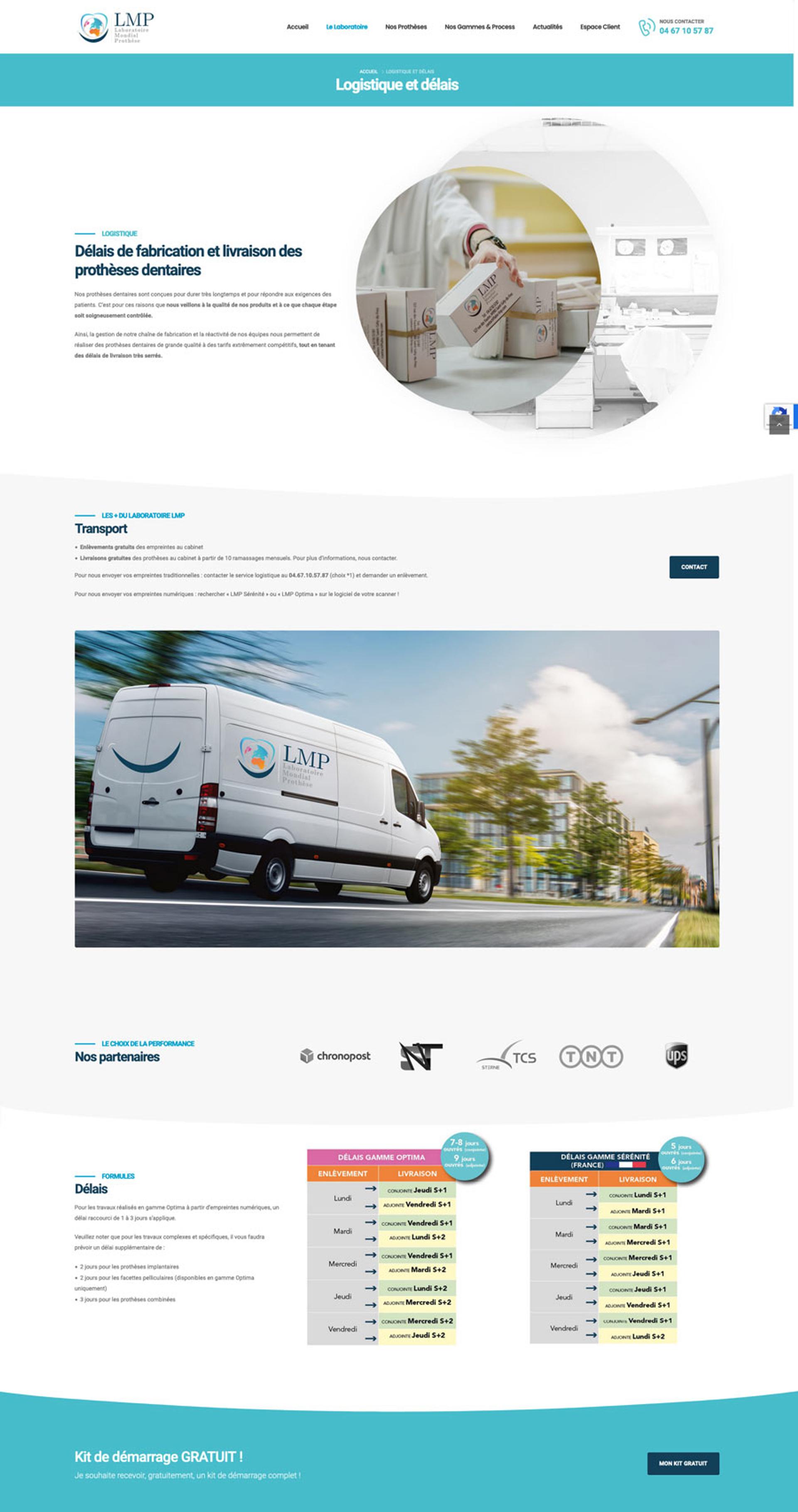 site wordpress labo dentaire