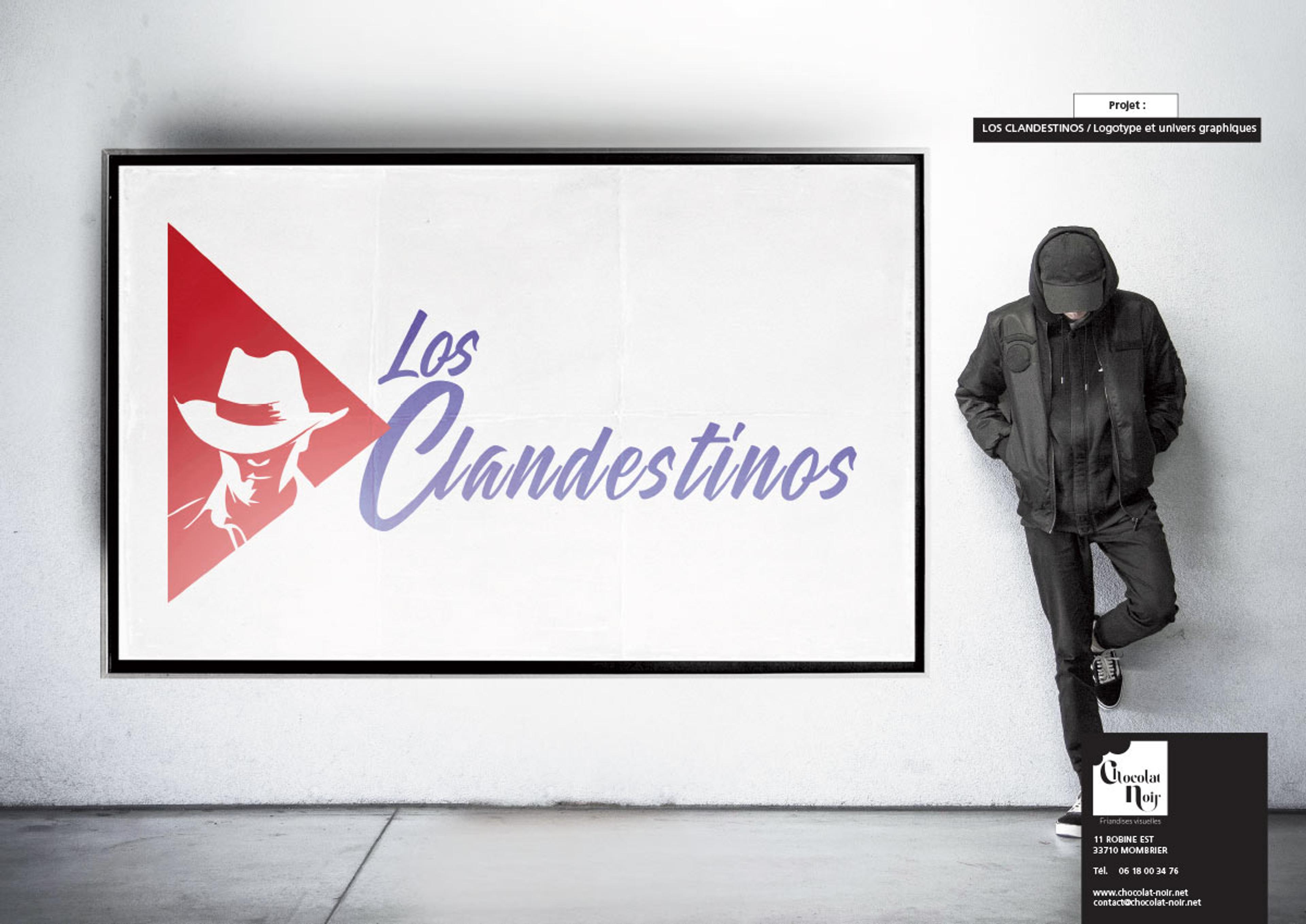 Logo salsa : club de danse et événementiels « Los Clandestinos »