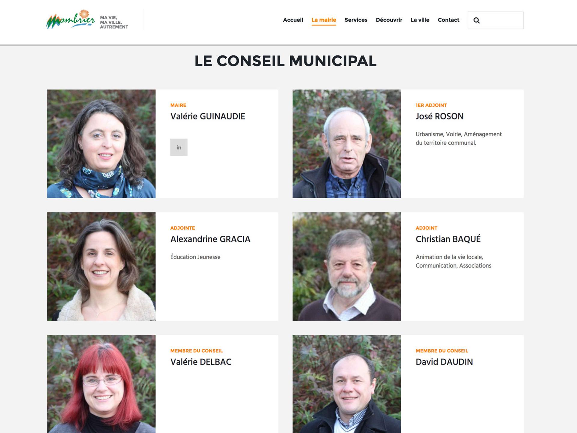 création site internet mairie MOMBRIER
