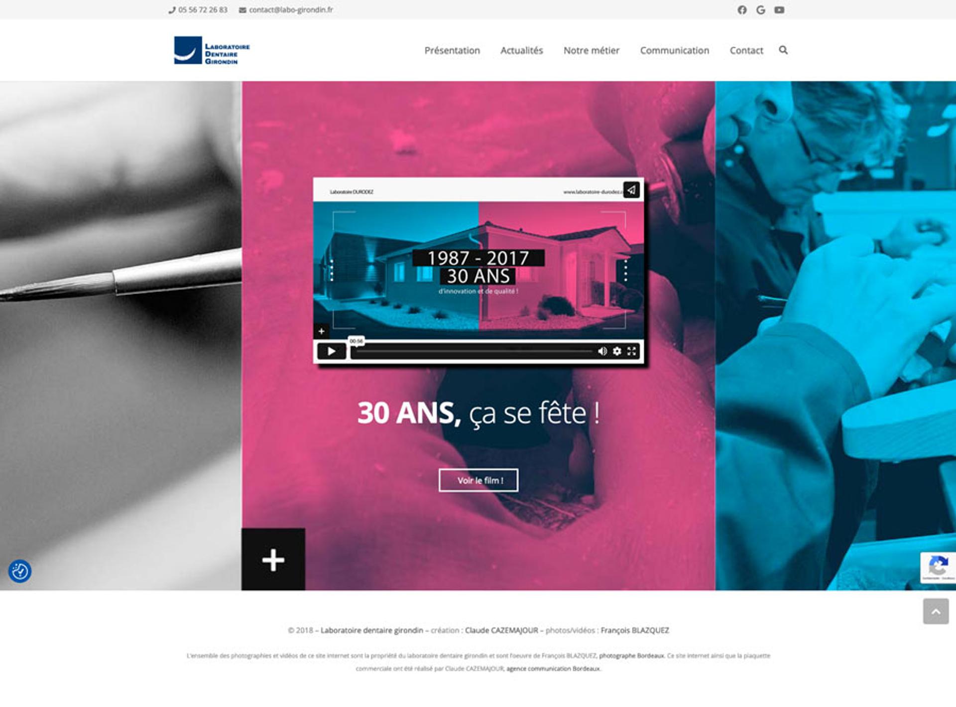 création site internet labo dentaire