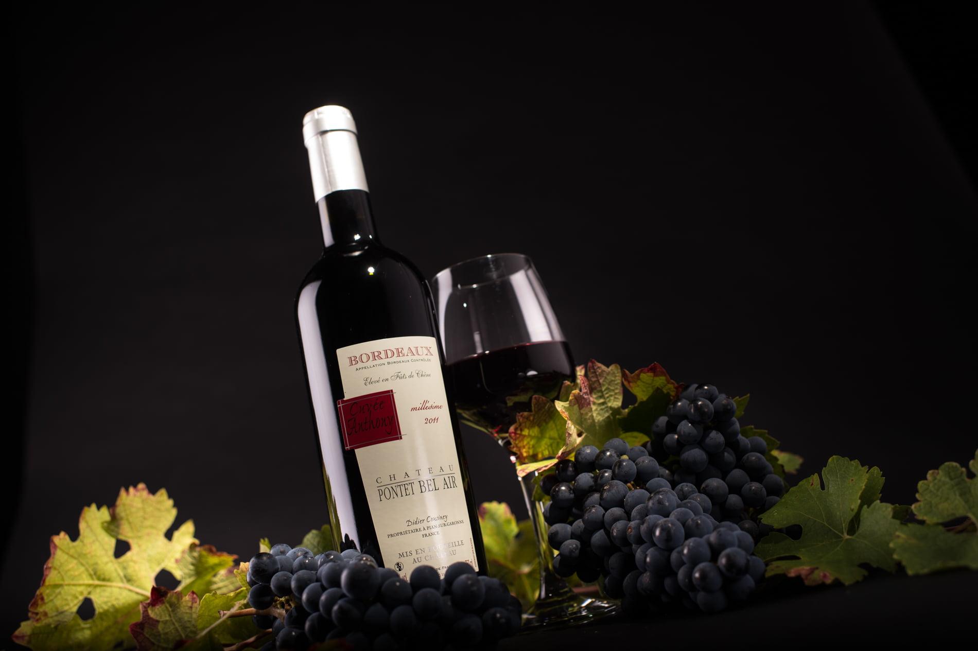 photo bouteille de vin