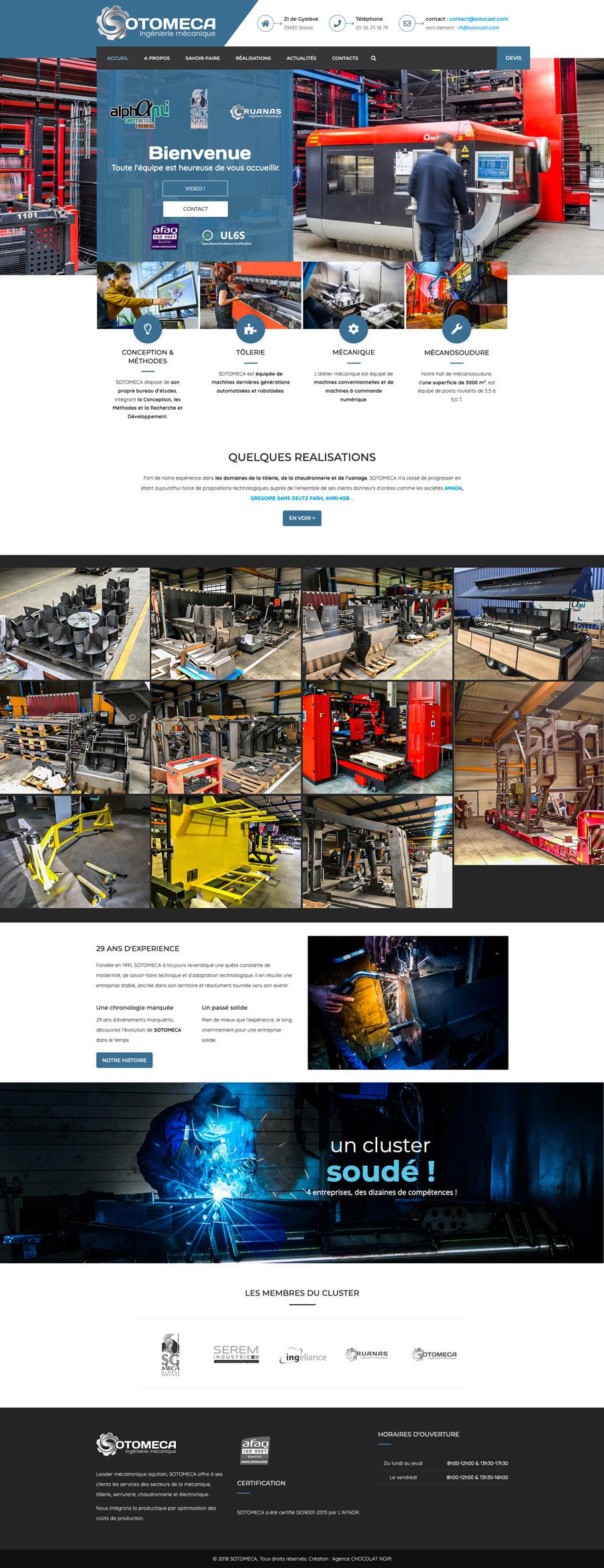 site web industrie