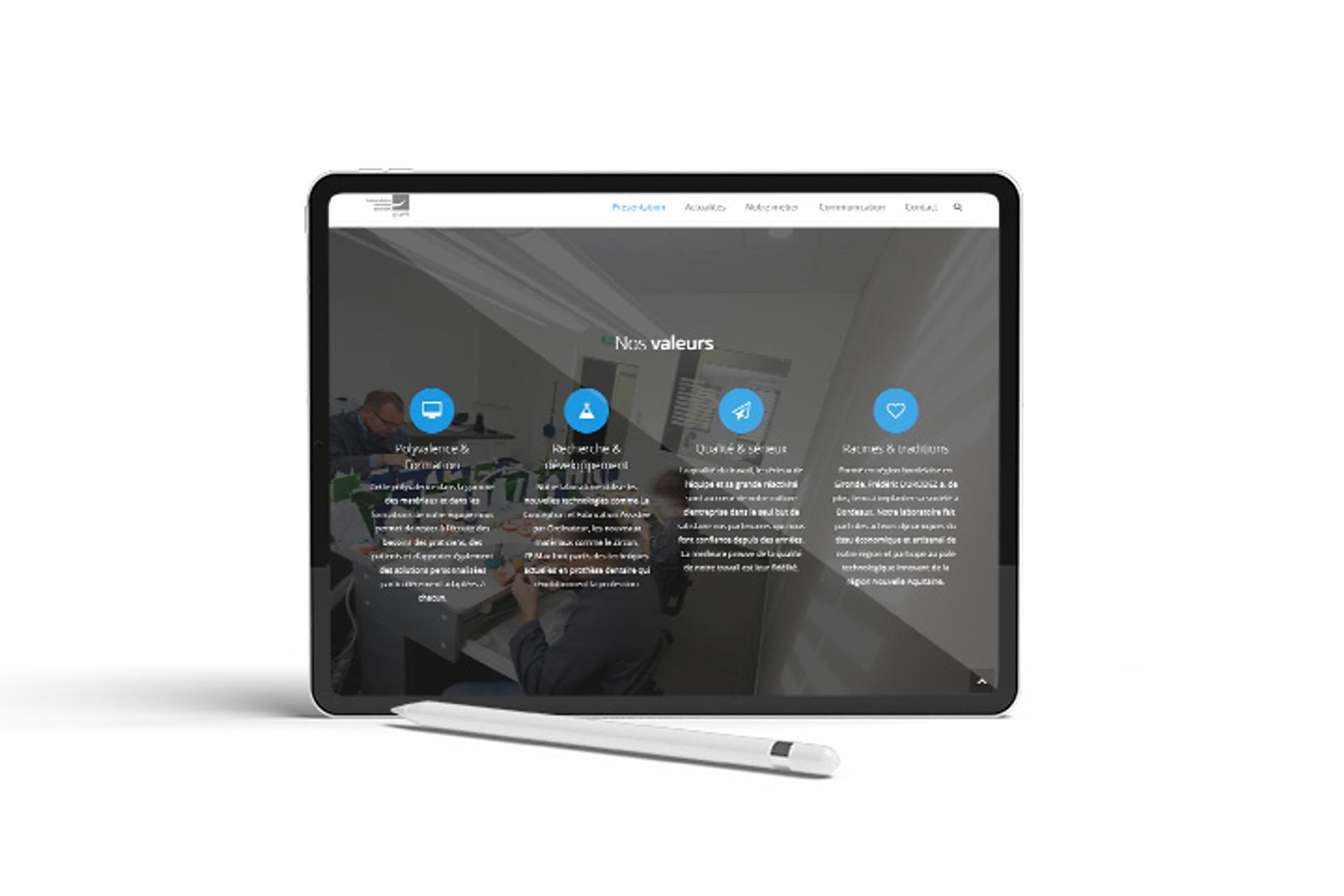 création site internet labo dentaire