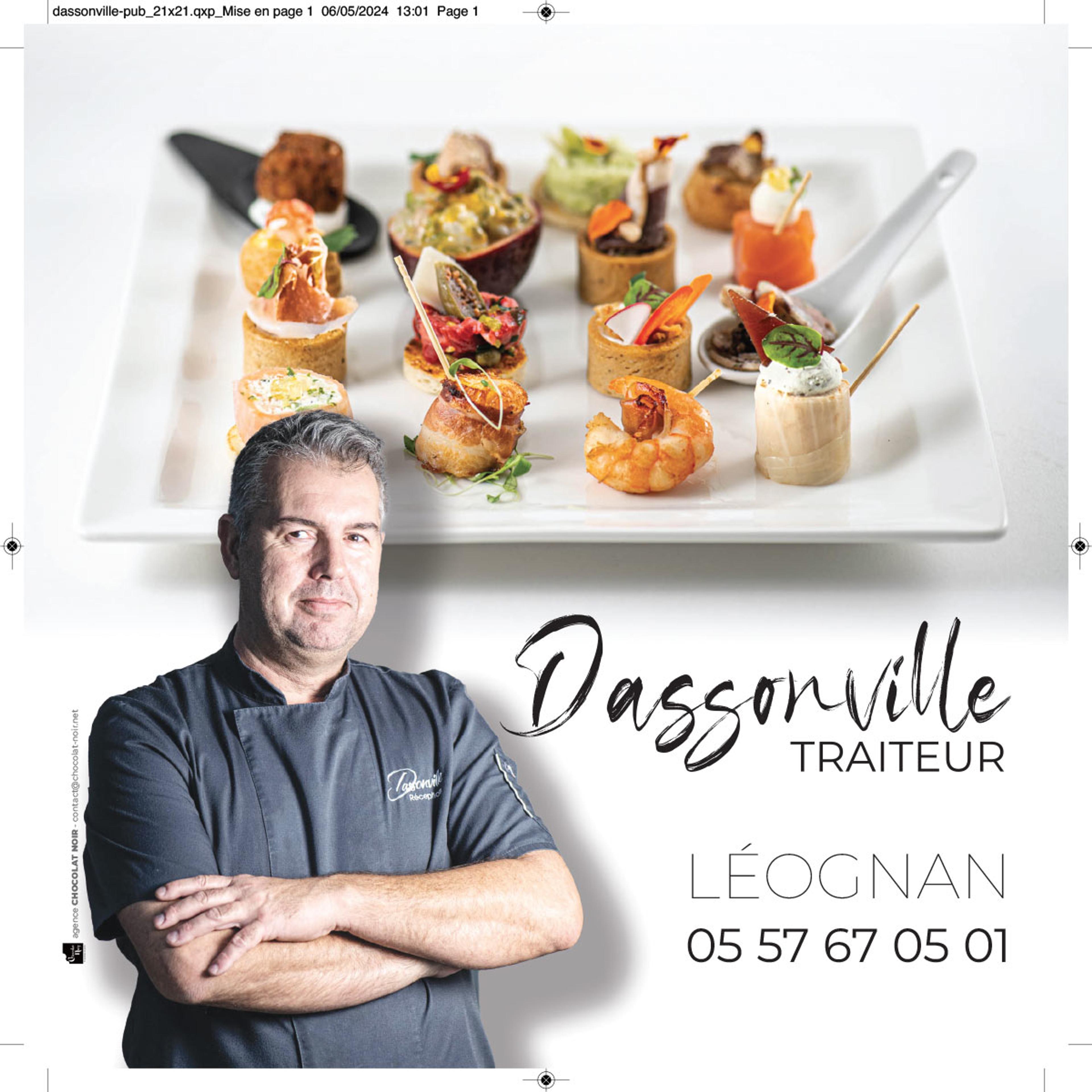 Publicité traiteur pour guide Lions Club