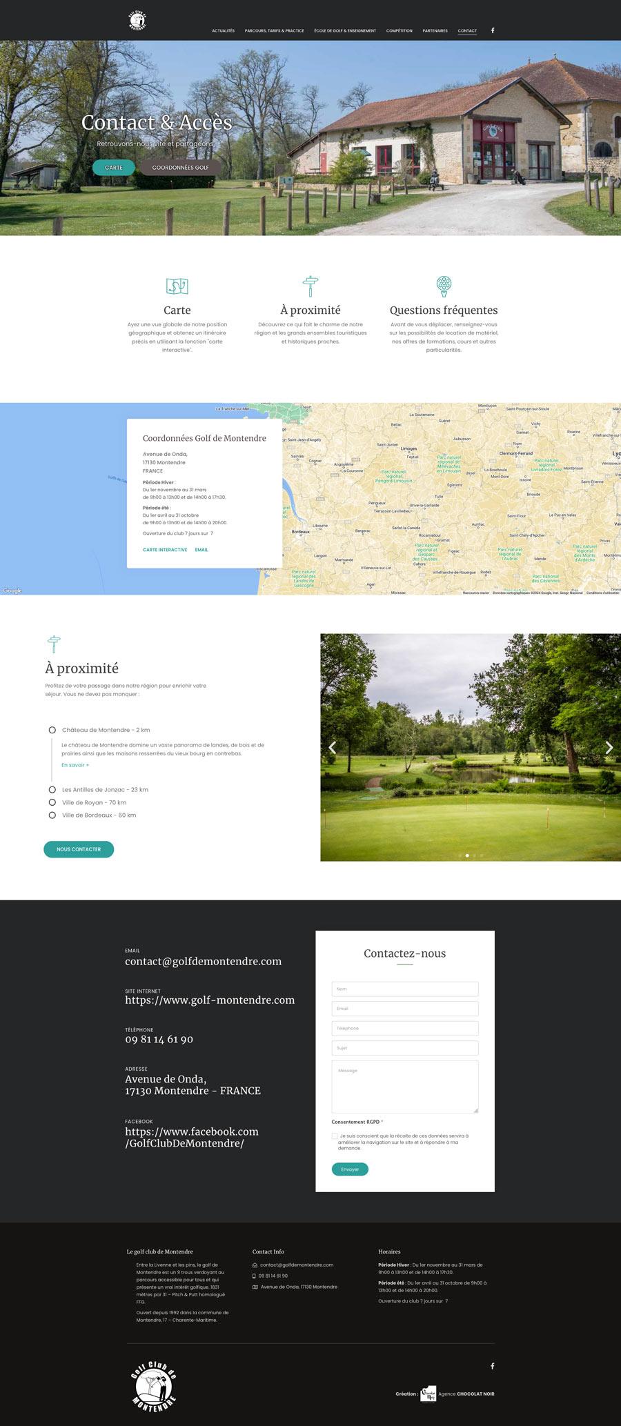 design site de golf