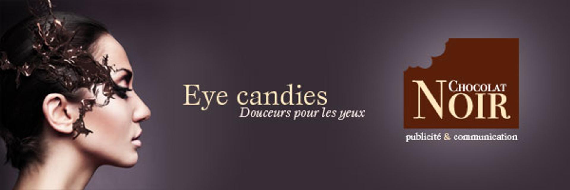 Ici vous trouverez 2 signatures pour l'agence digitale CHOCOLAT NOIR, successivement adoptées en 2019 et 2021.