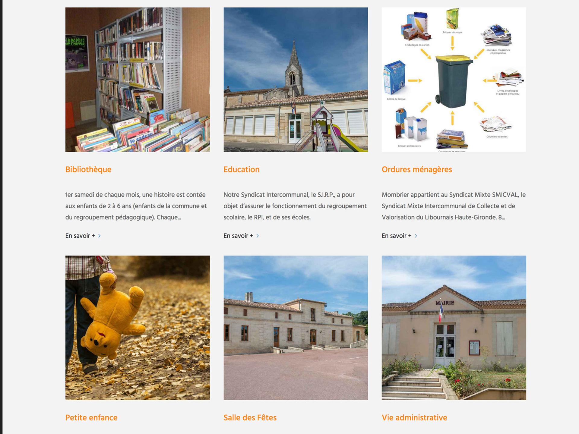 création site internet mairie MOMBRIER